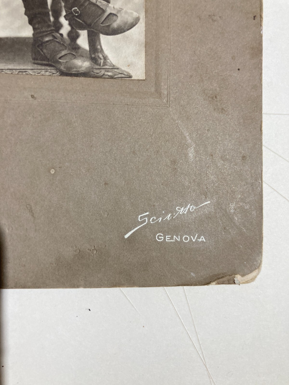 Fotografia Antica Da Collezione, Genova, Fotografo Sciutto, Ritratto Di Ragazzo