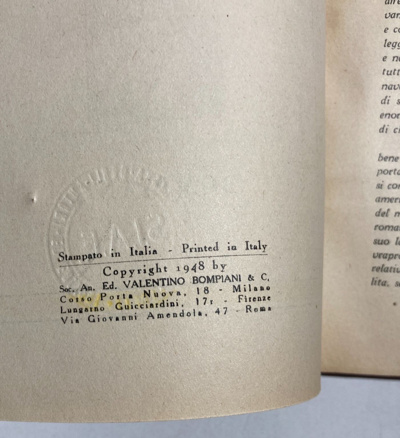 Il Giro Del Mondo Di Ieri Di Leonida Rèpaci, Dedica Autografa A Giuseppe Di Vittorio