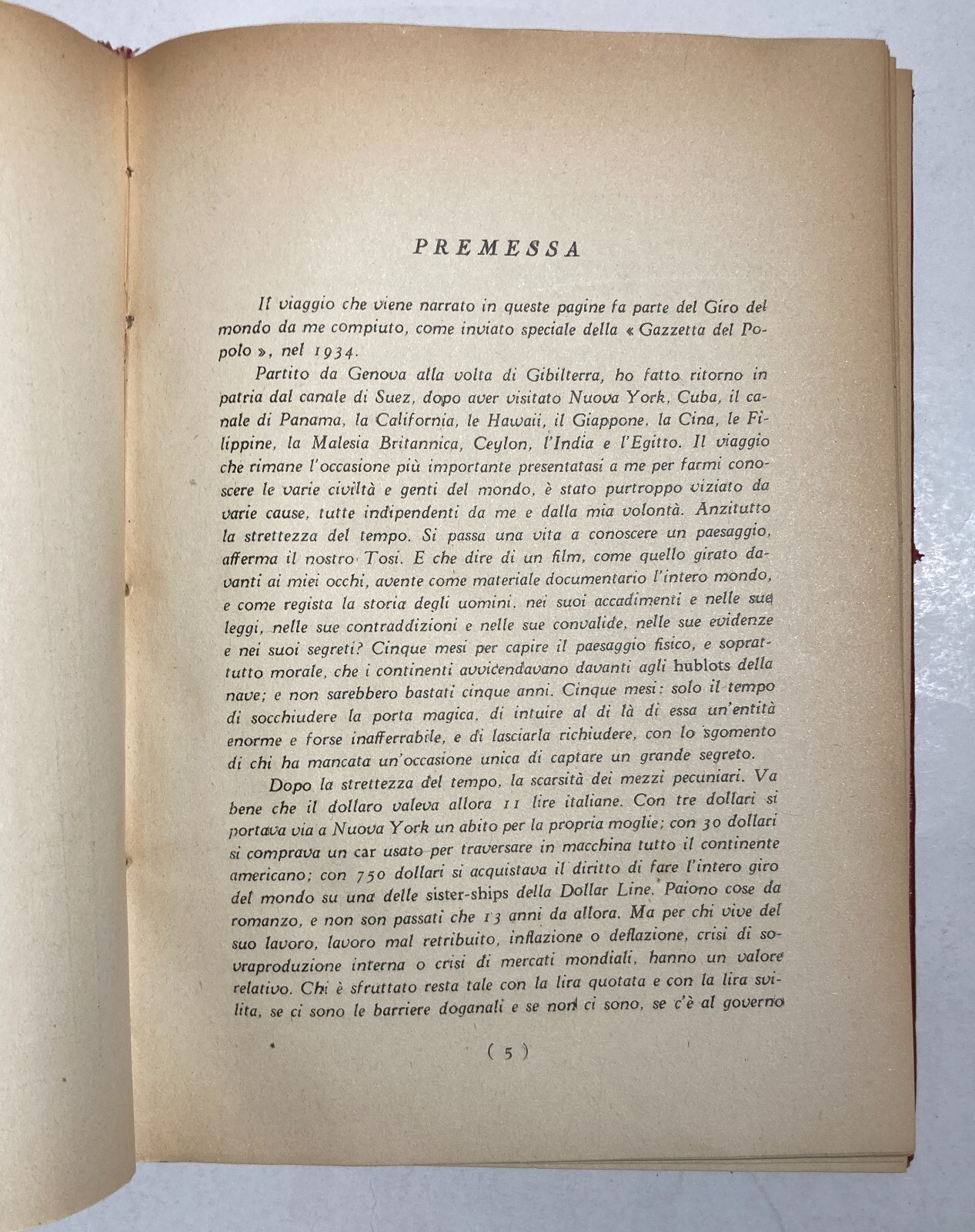 Il Giro Del Mondo Di Ieri Di Leonida Rèpaci, Dedica Autografa A Giuseppe Di Vittorio