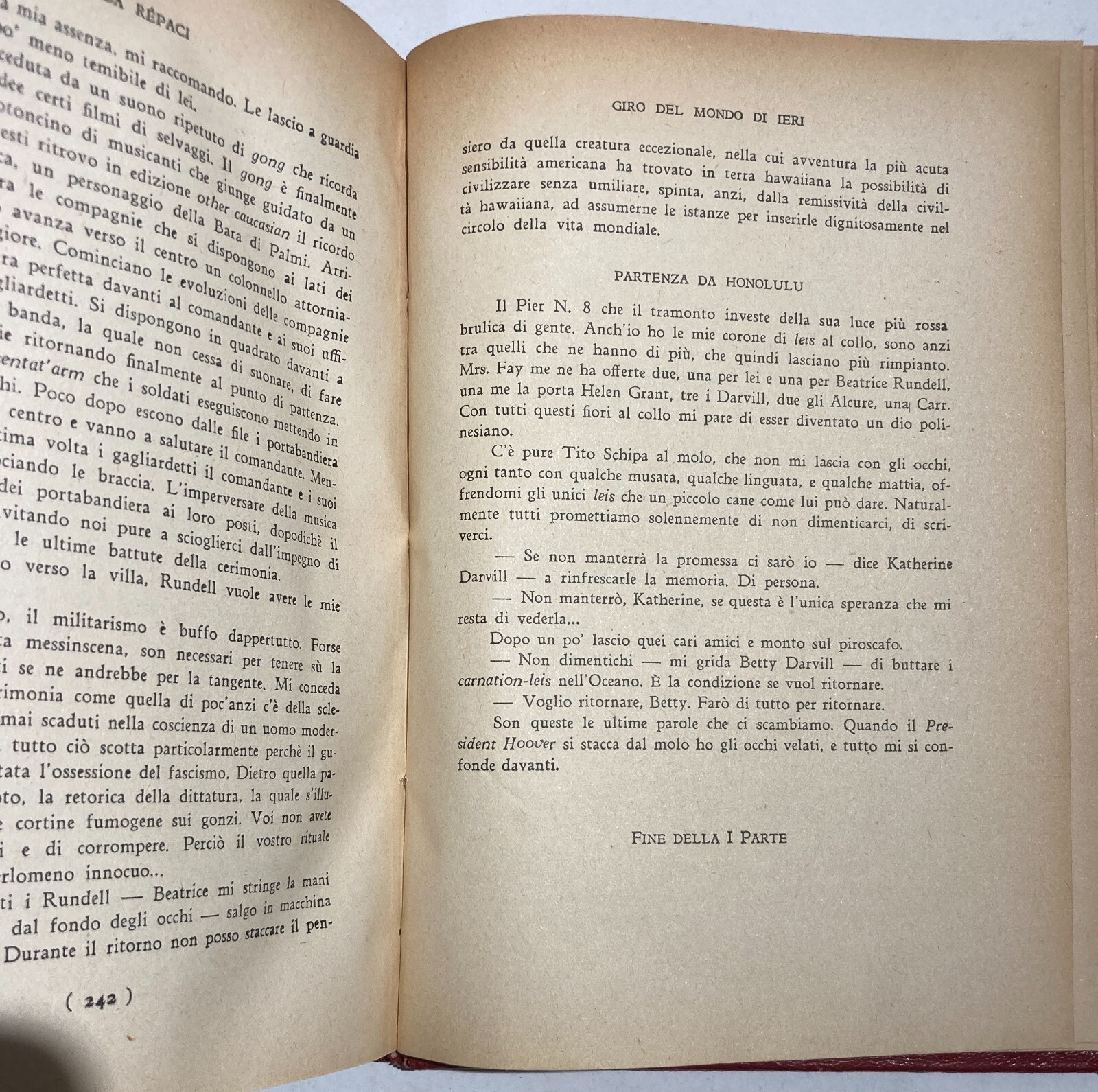 Il Giro Del Mondo Di Ieri Di Leonida Rèpaci, Dedica Autografa A Giuseppe Di Vittorio