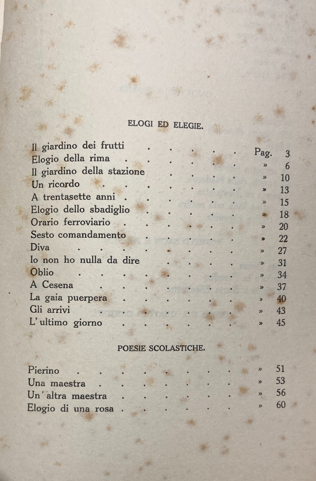 Marino Moretti. Il Giardino Dei Frutti. Dedica Autografa, 1916