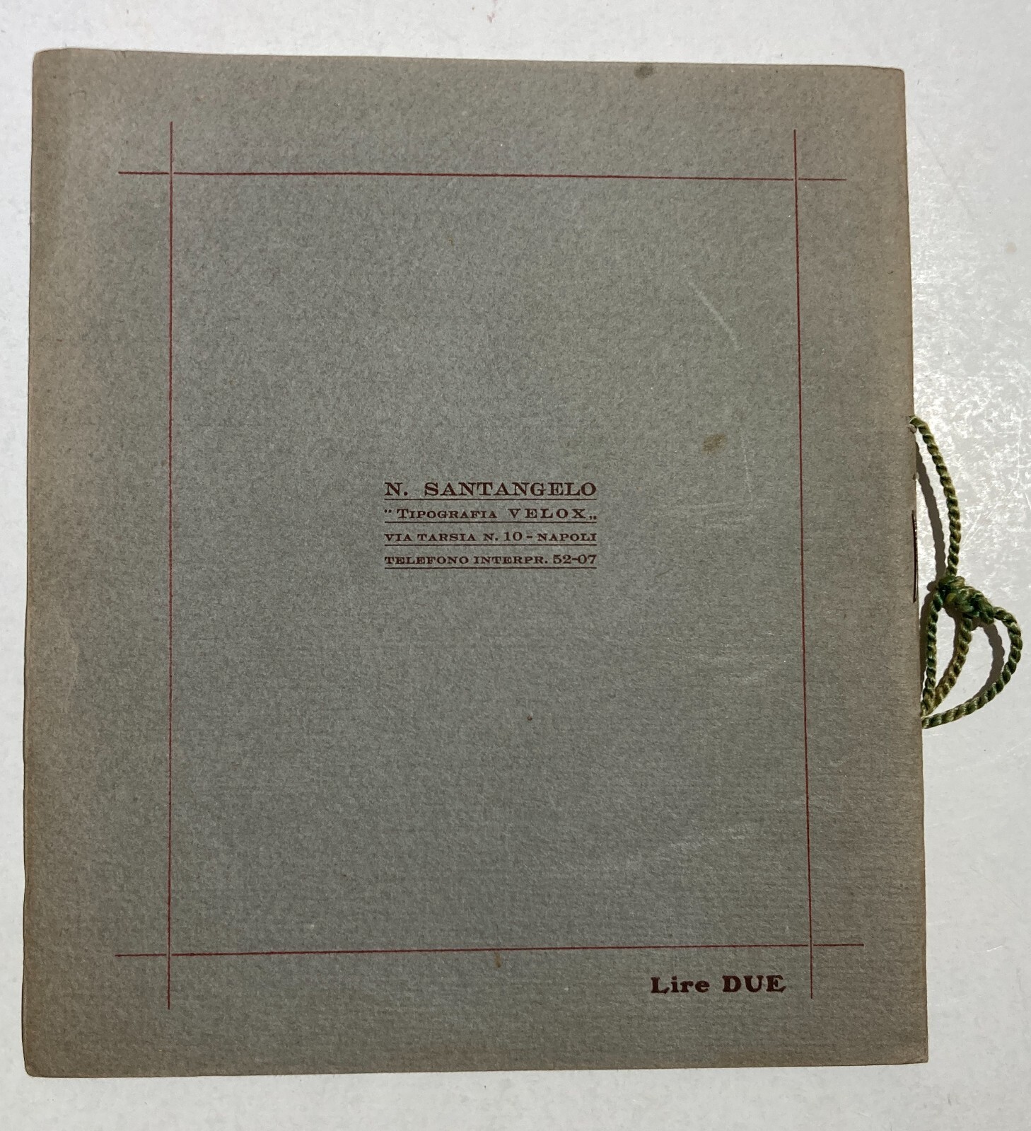 Napoli   Fiera Campionaria   1922   Catalogo Opere d'Arte