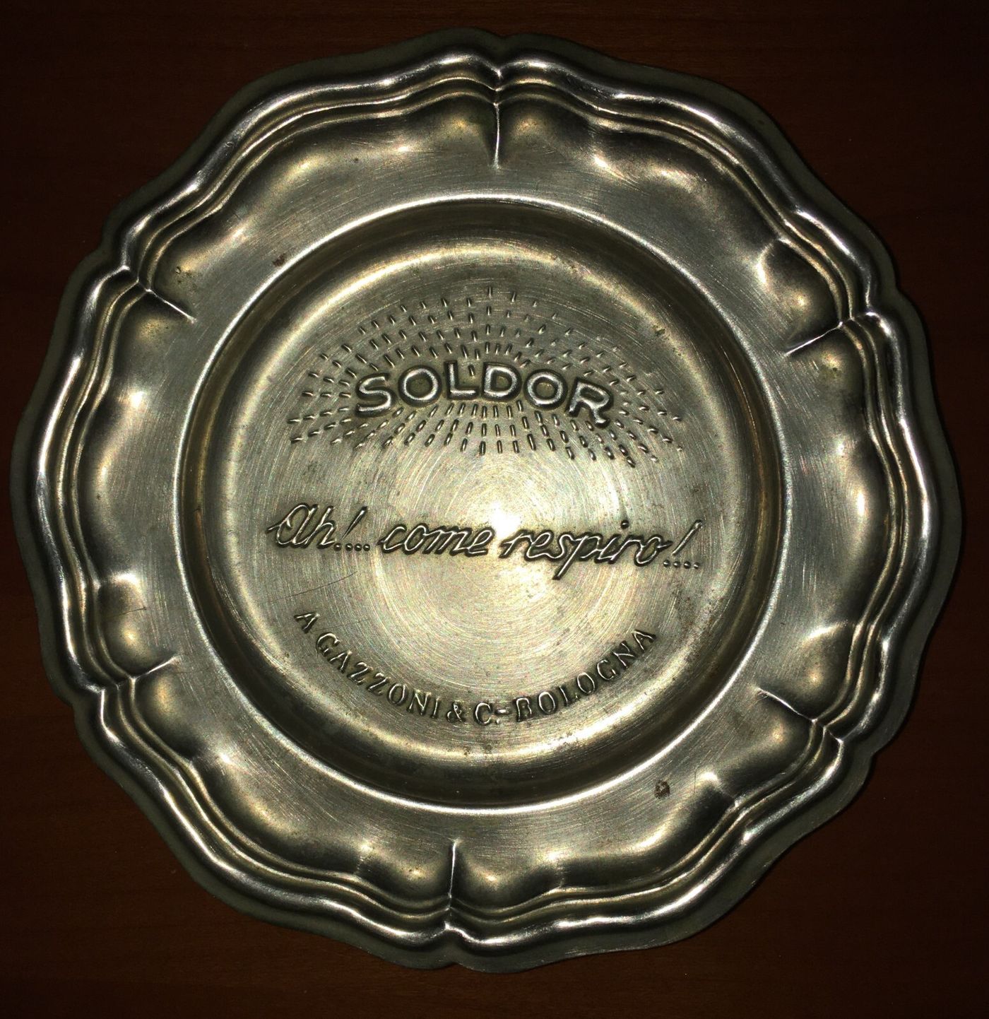 Bologna   Pubblicità d'Epoca   Soldor   Gazzoni   Piattino Rendiresto