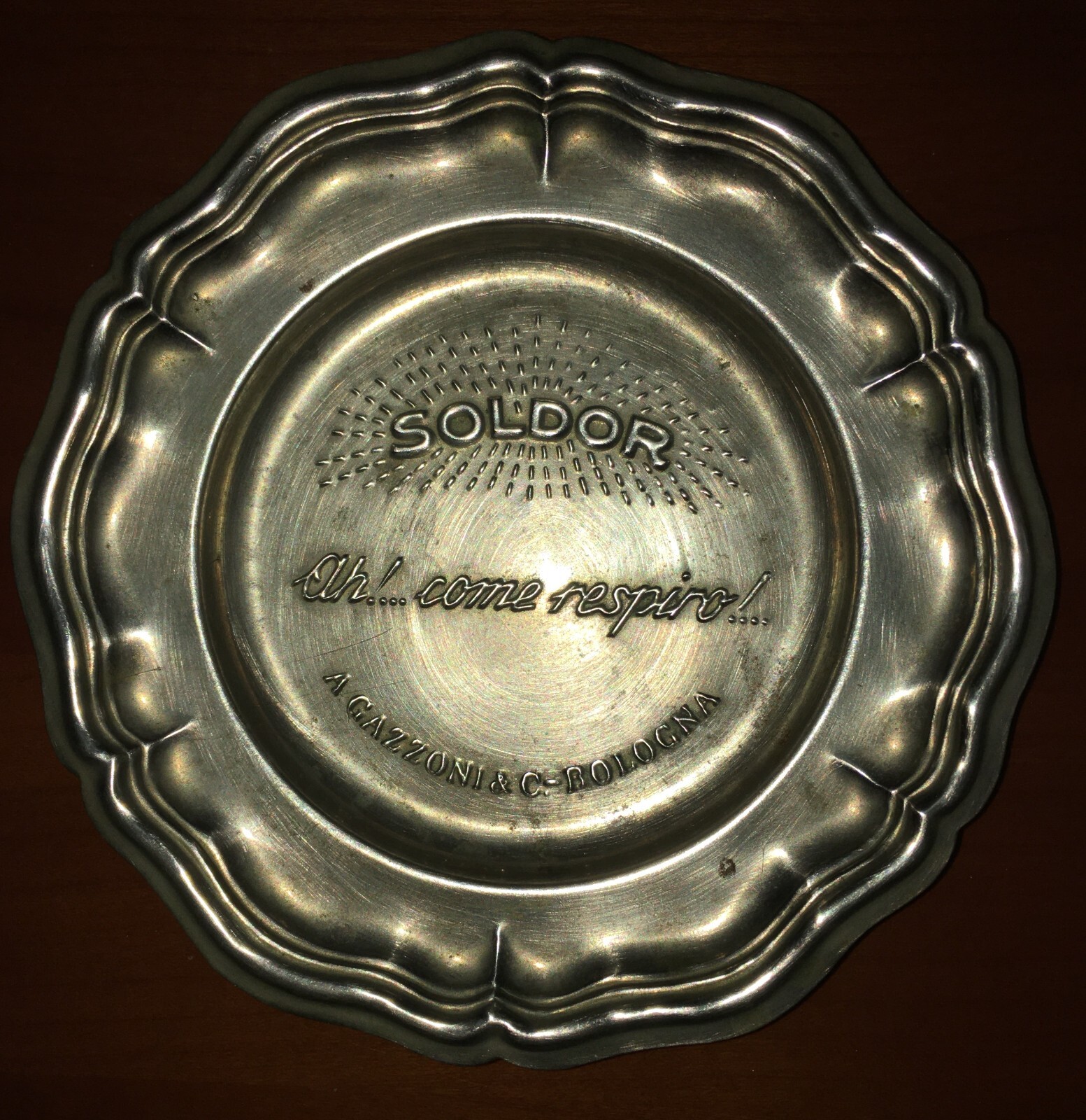 Bologna   Pubblicità d'Epoca   Soldor   Gazzoni   Piattino Rendiresto