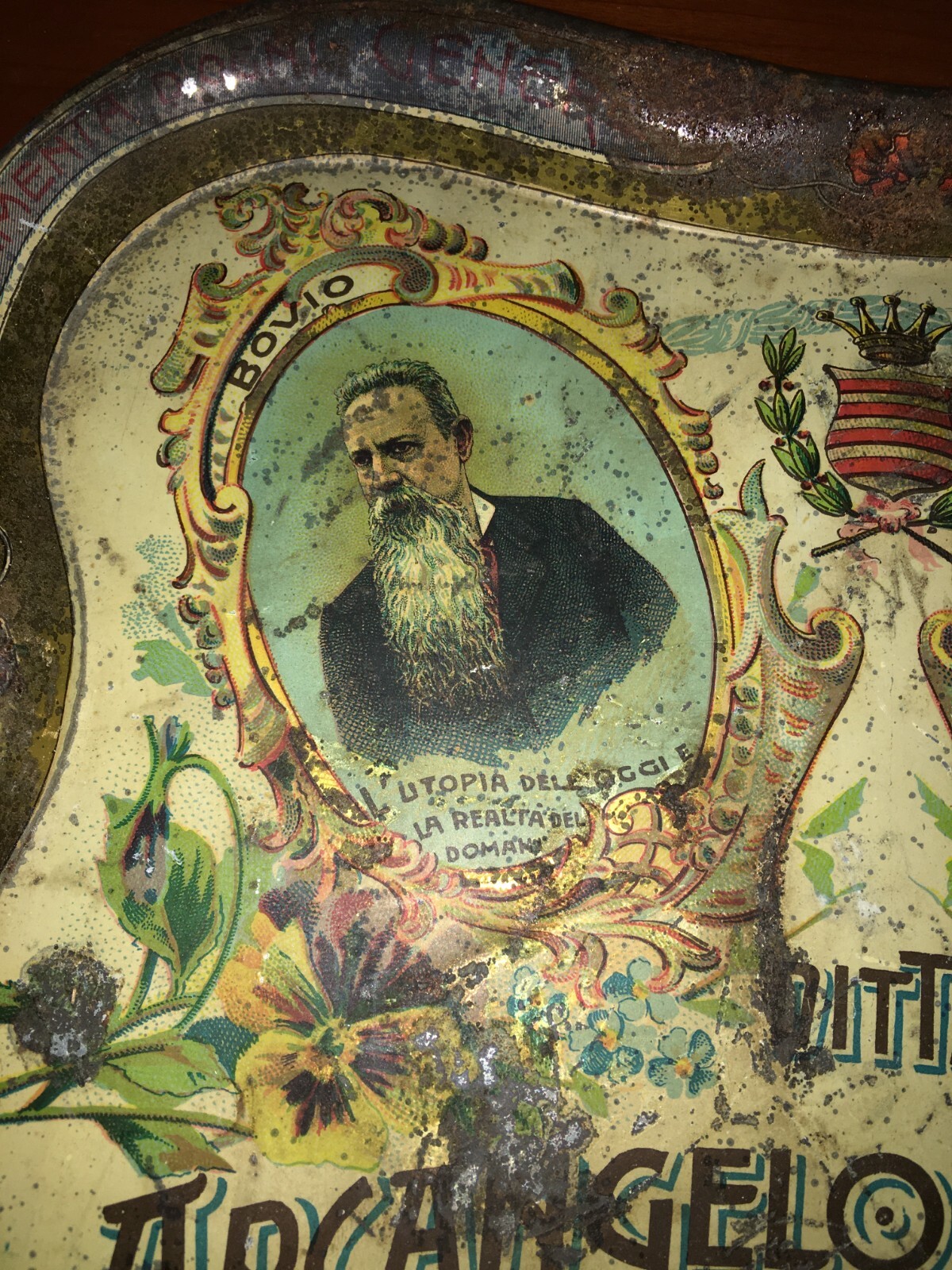 Puglia, Barletta: Antica Latta Pubblicitaria Bovio E Imbriani