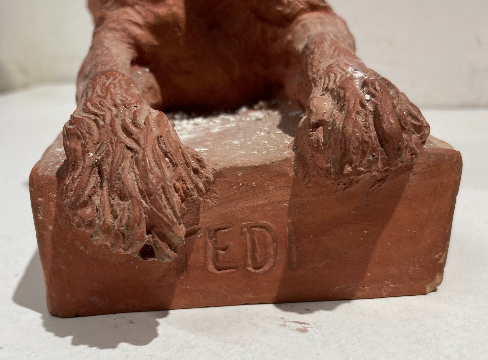 Scultura In Terracotta Cane Setter Laverack Di Salvatore De Simone, 1926