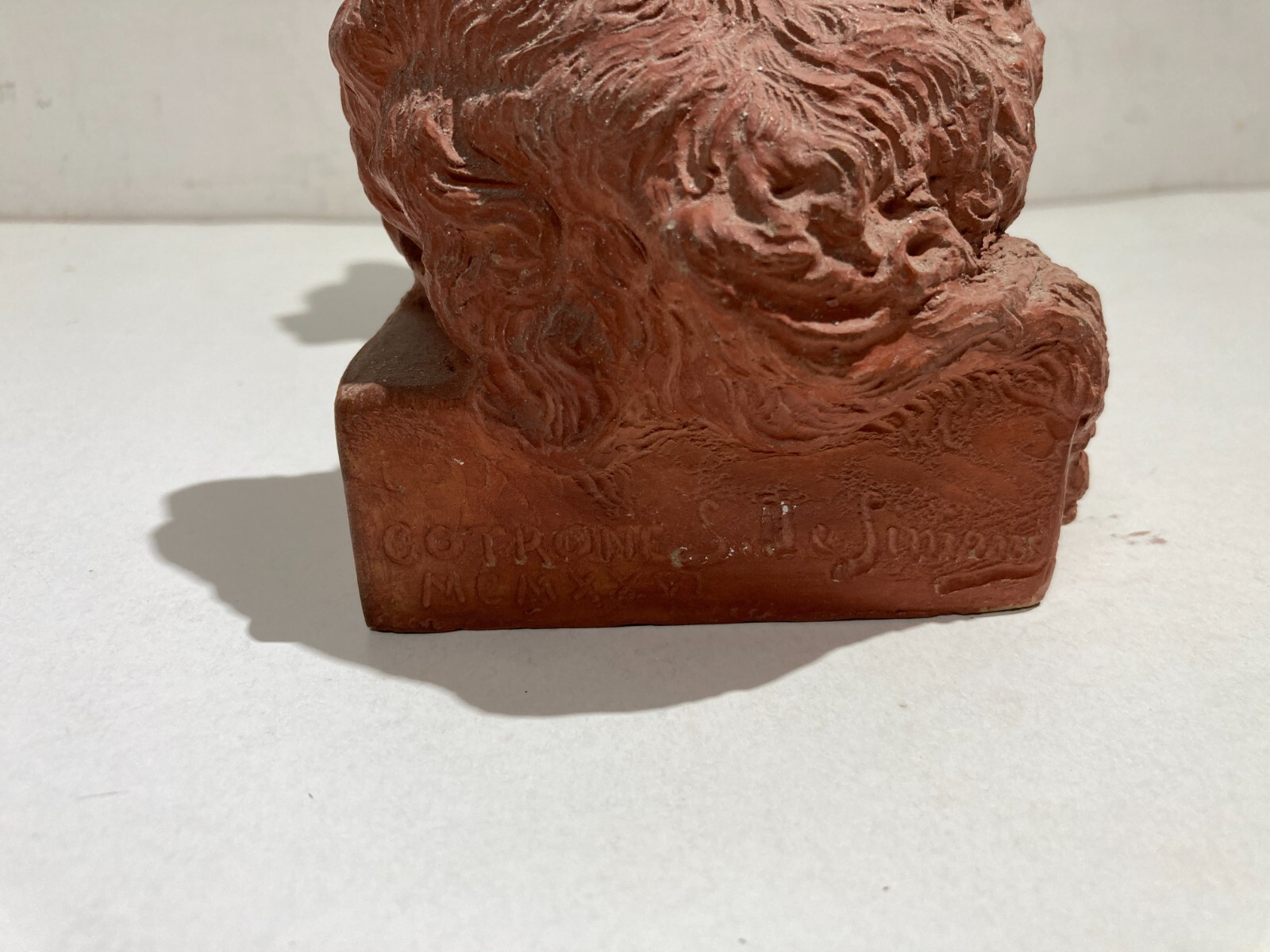 Scultura In Terracotta Cane Setter Laverack Di Salvatore De Simone, 1926