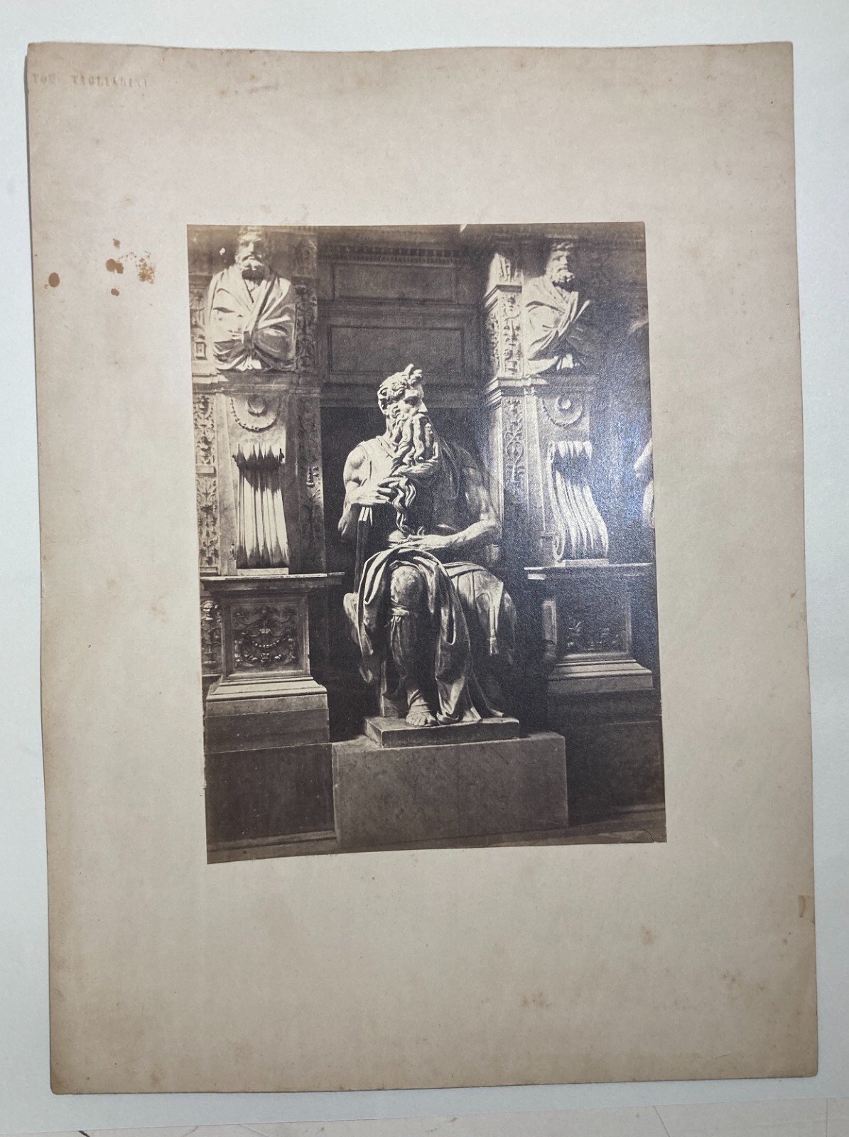 Mosè Di Michelangelo, Antica Fotografia Di Tommaso Tagliarini
