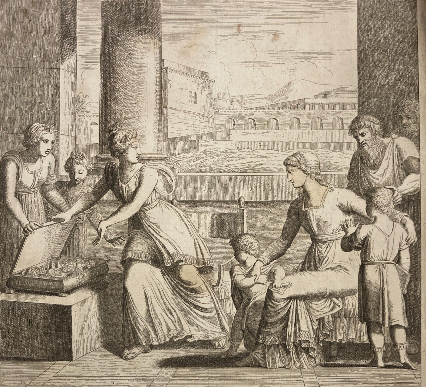 Cornelia Madre De' Gracchi All'Eccellentissima Sig.ra Principessa Di Cassaro: Incisione Di Vincenzo Riolo