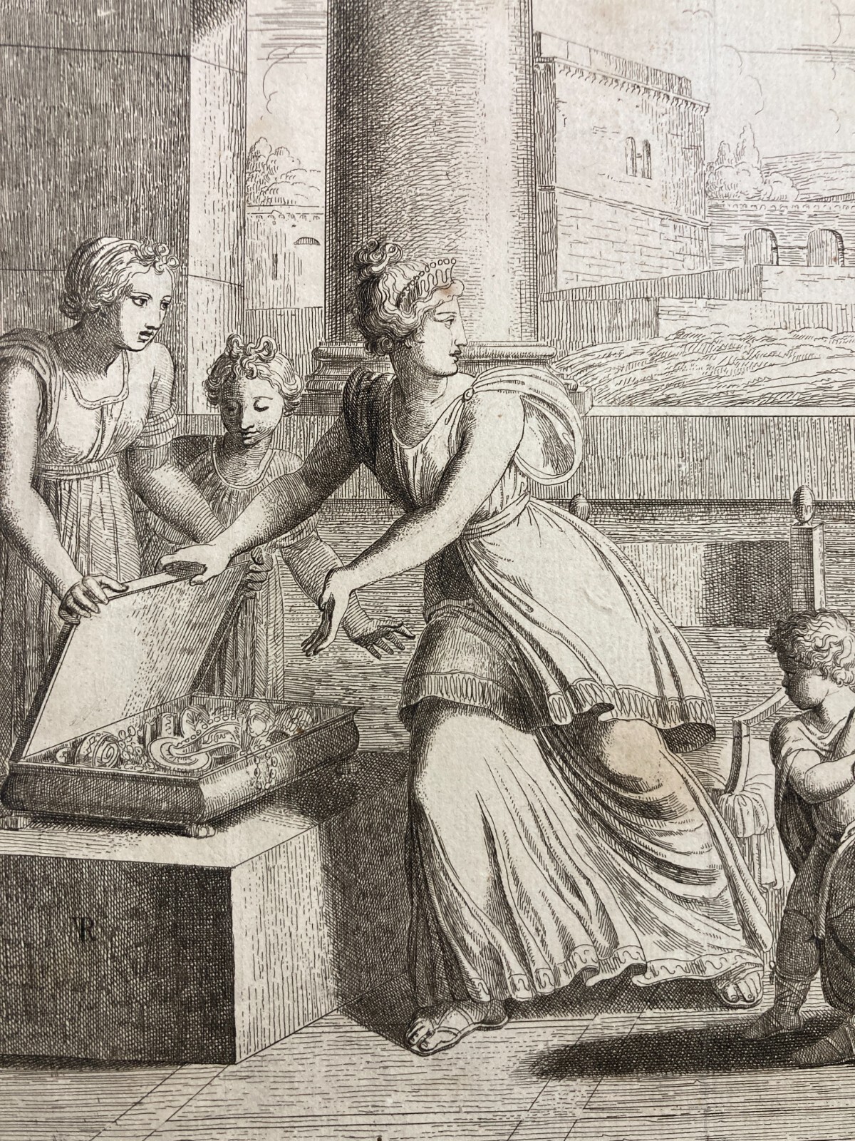 Cornelia Madre De' Gracchi All'Eccellentissima Sig.ra Principessa Di Cassaro: Incisione Di Vincenzo Riolo