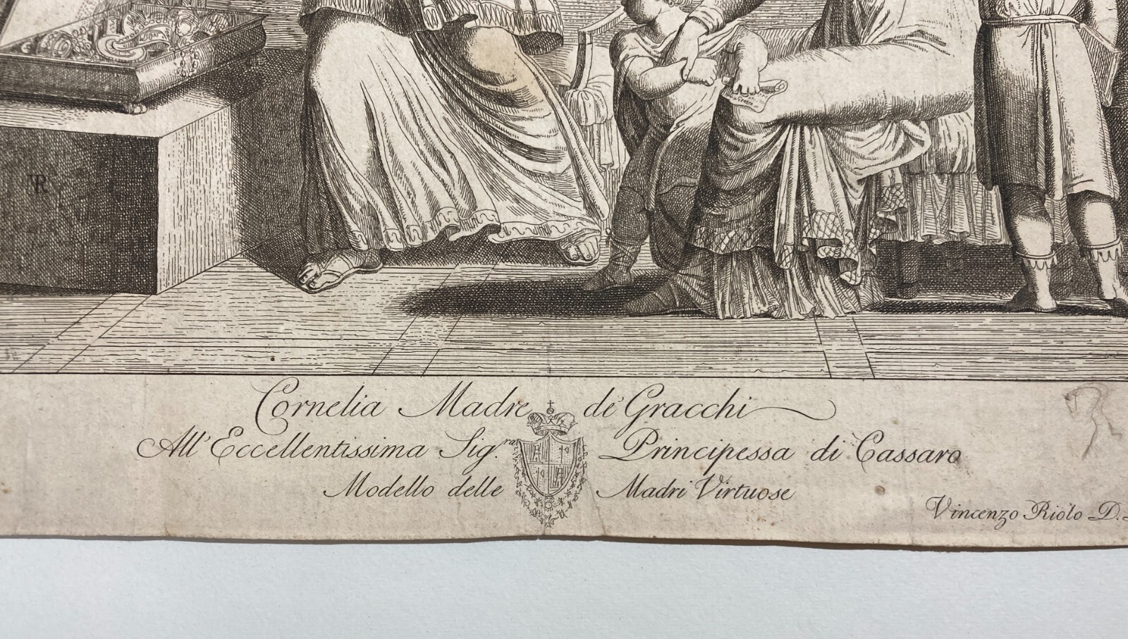 Cornelia Madre De' Gracchi All'Eccellentissima Sig.ra Principessa Di Cassaro: Incisione Di Vincenzo Riolo
