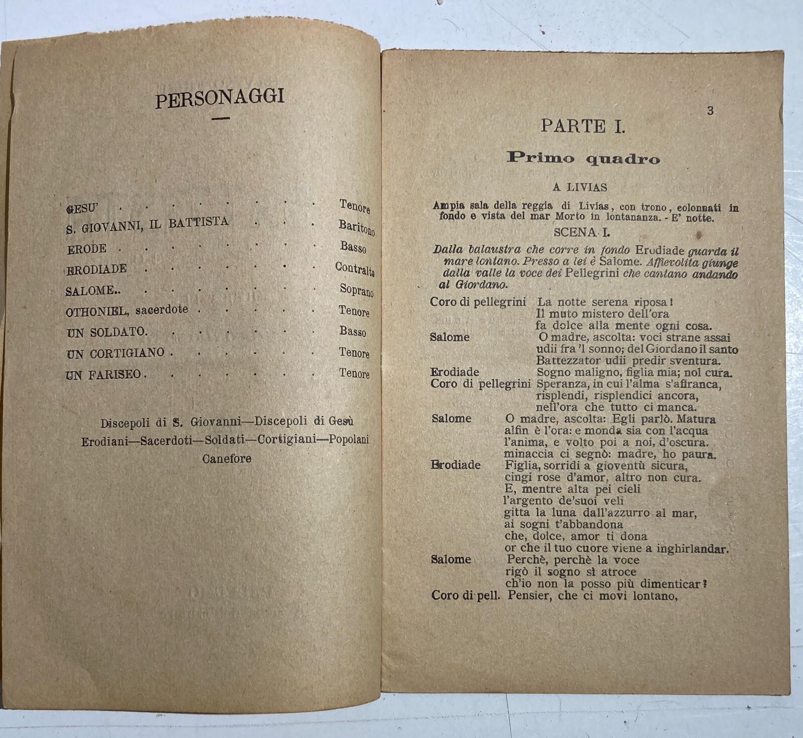 Musica, Teatro: Savino Fiore, Don Giocondo Fino   Il Battista (Palermo, Azione Sacra)