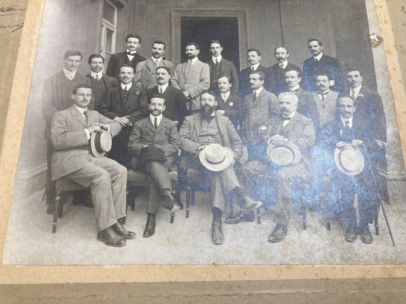 Napoli. Antica Fotografia Del Corso Di Elettrotecnica Del Prof. Lombardi. Foto Cangiano