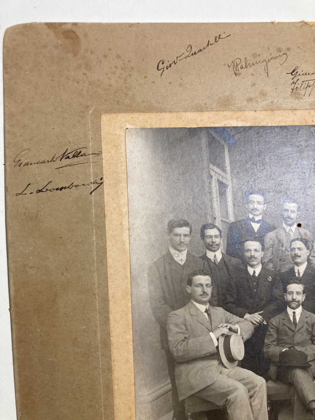 Napoli. Antica Fotografia Del Corso Di Elettrotecnica Del Prof. Lombardi. Foto Cangiano