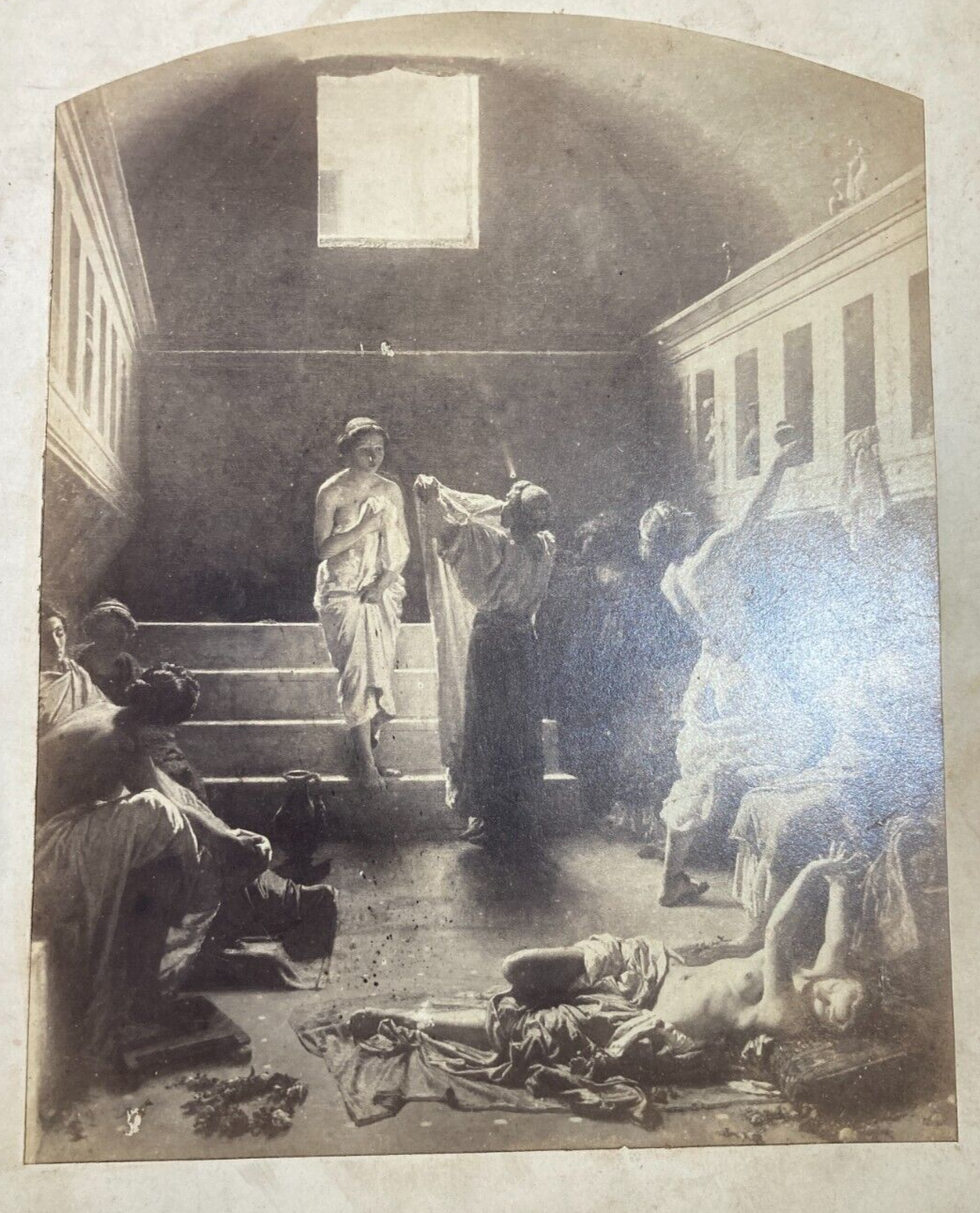 Domenico Morelli, Bagno A Pompei. Fotografia Originale Di Tagliarini Dolce