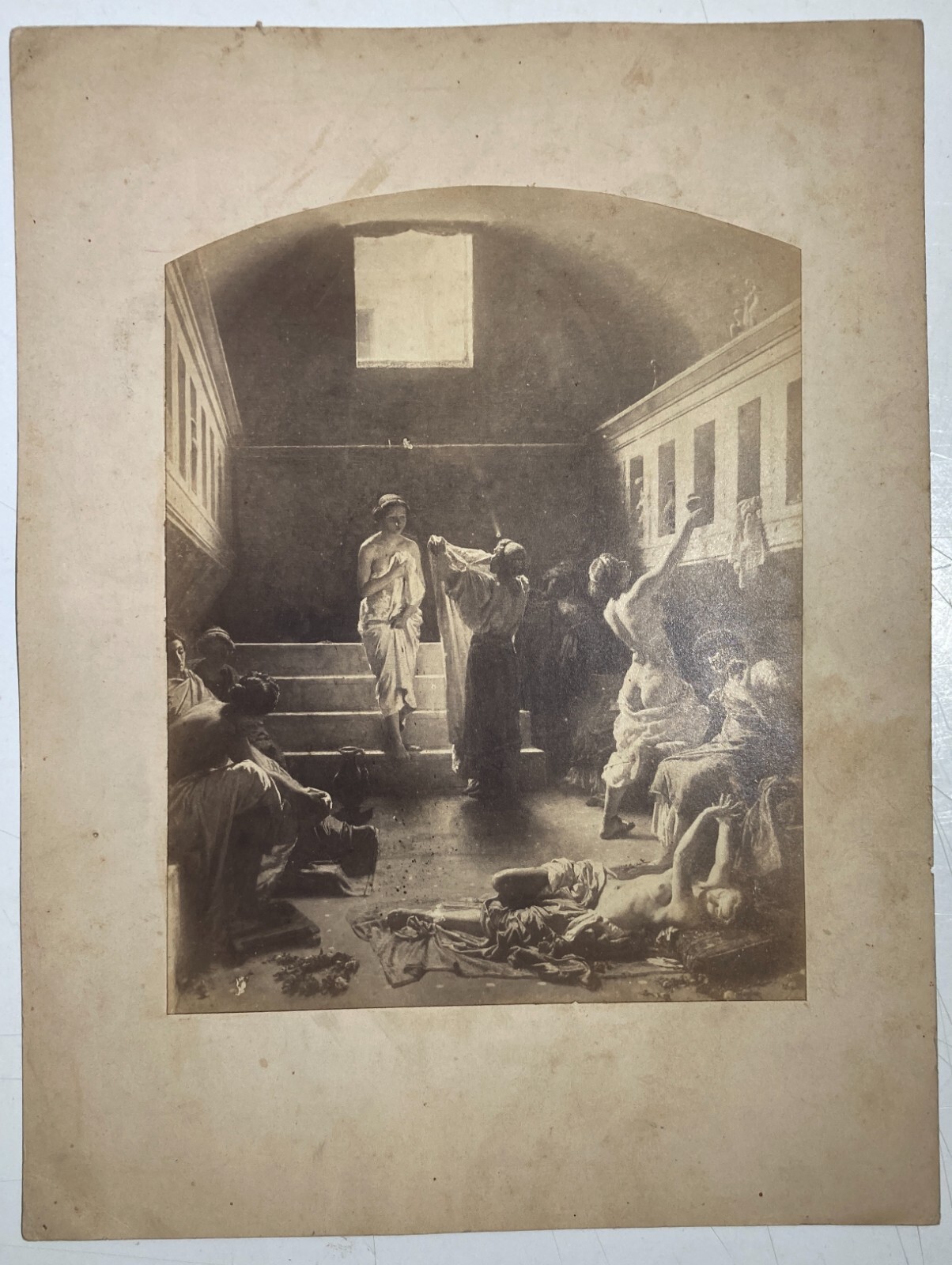 Domenico Morelli, Bagno A Pompei. Fotografia Originale Di Tagliarini Dolce