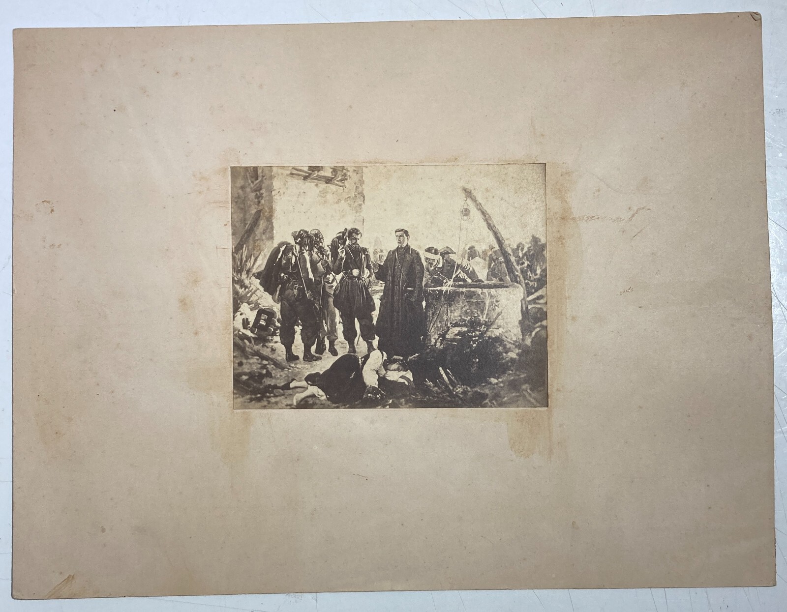 Arte Risorgimento, Opera Di Carlo Ademollo, Fotografia Originale Tagliarini Dolce, Sicilia, Fine '800