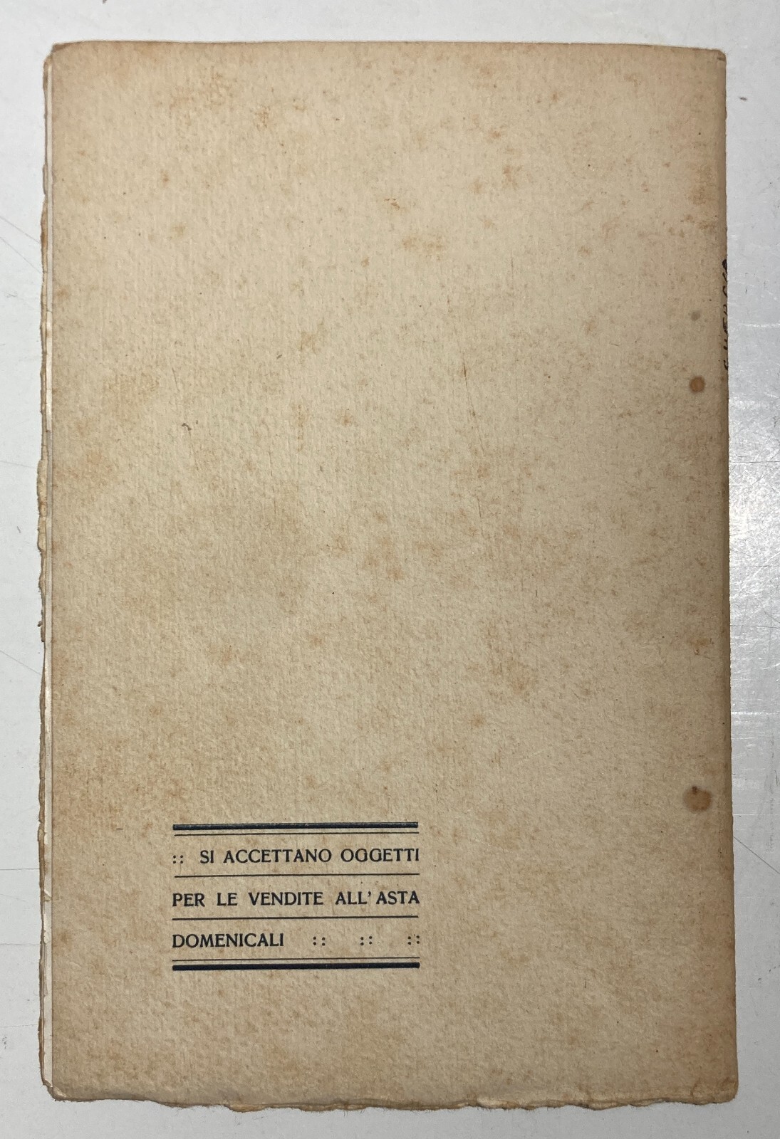 Arte Antica, Dipinti, Ceramiche, Mobili: Catalogo Vendita Quercia. Napoli, 1922, Galleria Corona