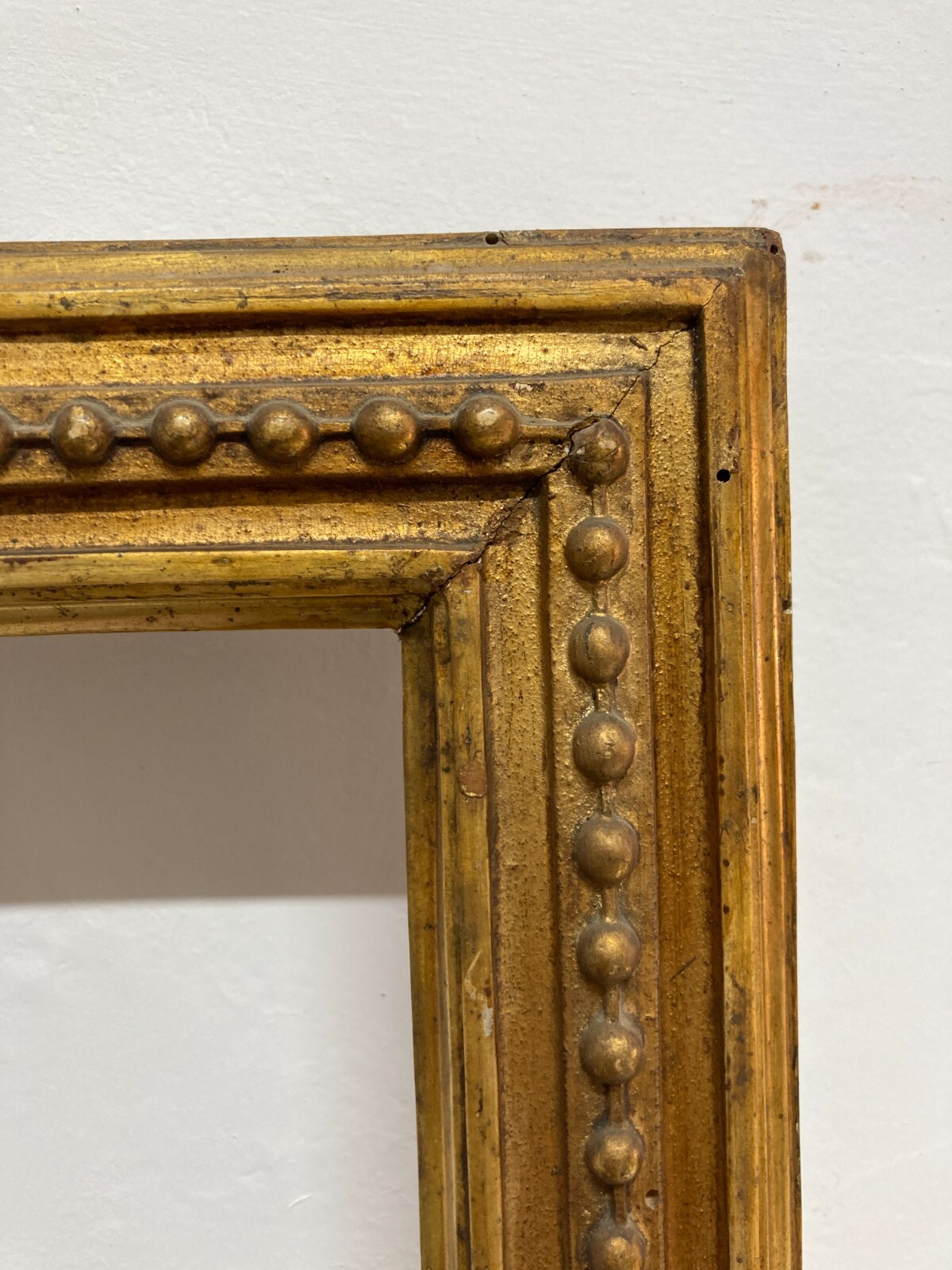 Antica Cornice Dorata Decorativa Per Opere d'Arte O Specchiera