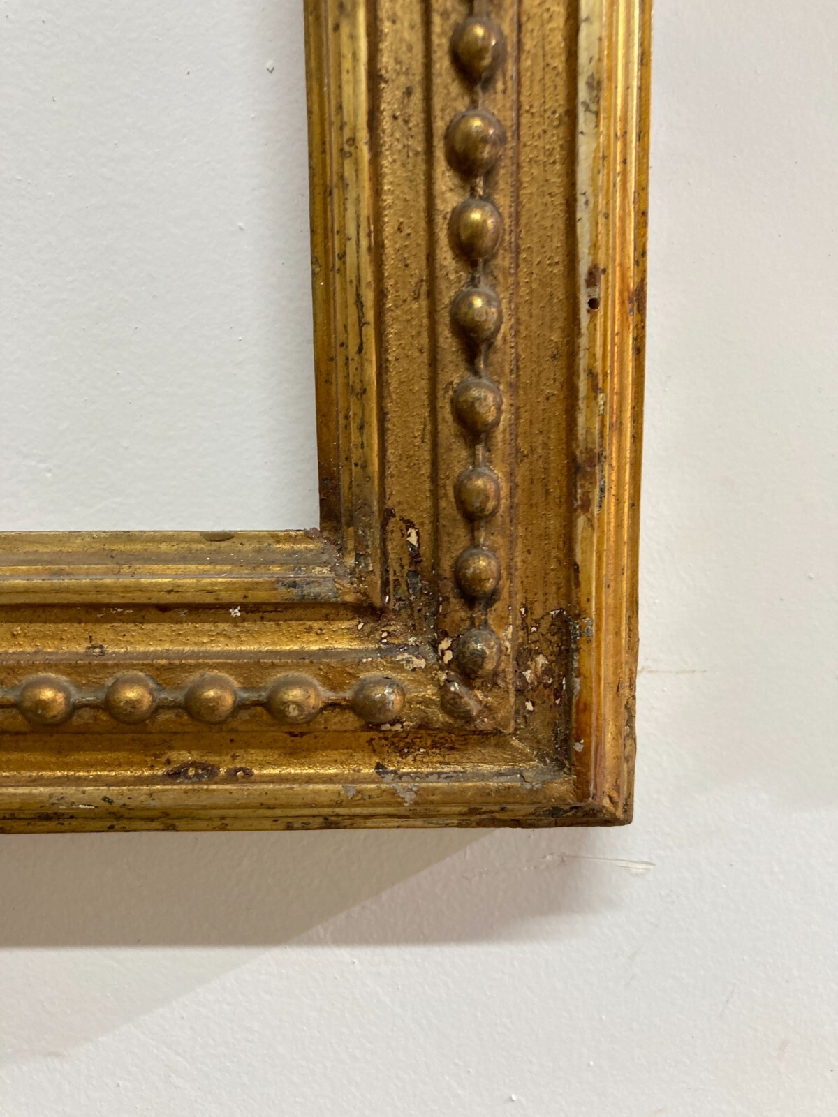 Antica Cornice Dorata Decorativa Per Opere d'Arte O Specchiera