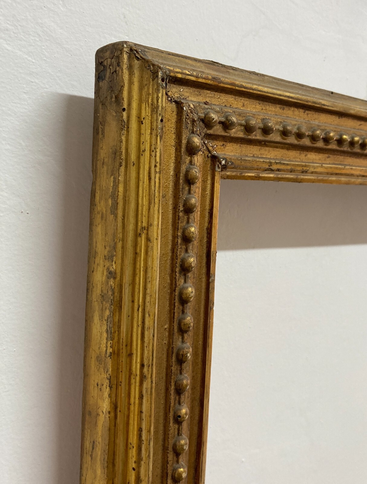 Antica Cornice Dorata Decorativa Per Opere d'Arte O Specchiera
