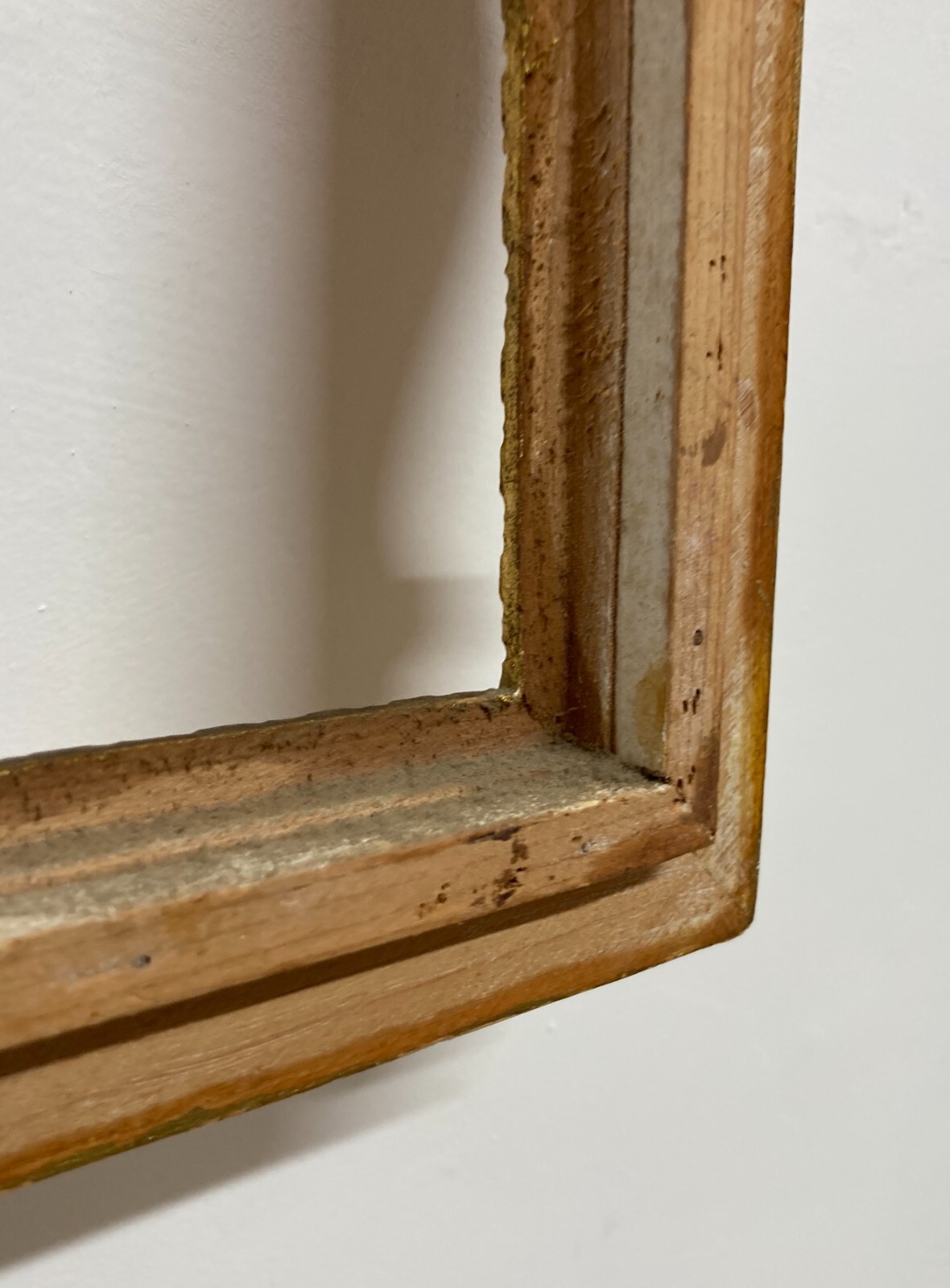 Cornice Decorativa d'Epoca In Legno Dorato E Laccato