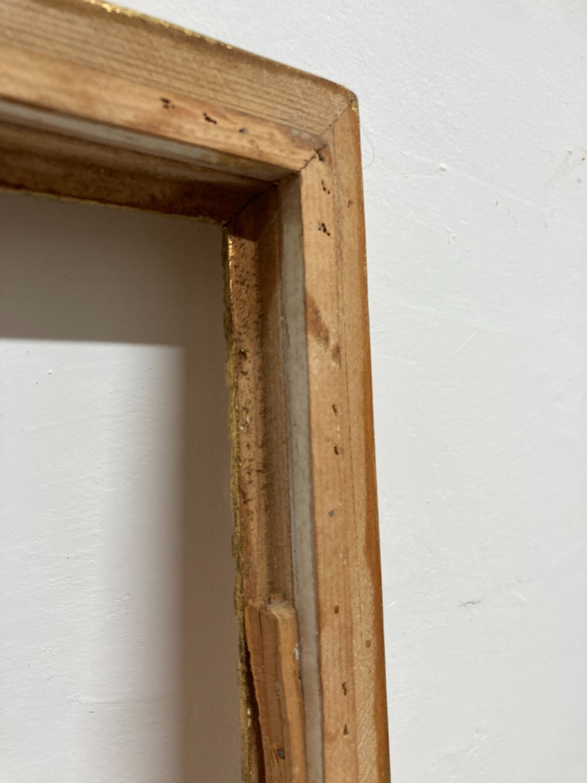 Cornice Decorativa d'Epoca In Legno Dorato E Laccato