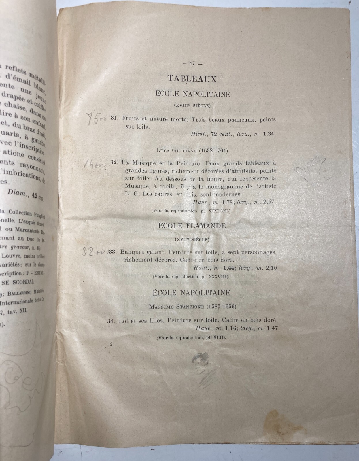 Arte, Antiquariato, Firenze: Vendita Collezione Galanti. Maioliche, Dipinti, Stoffe, 1925