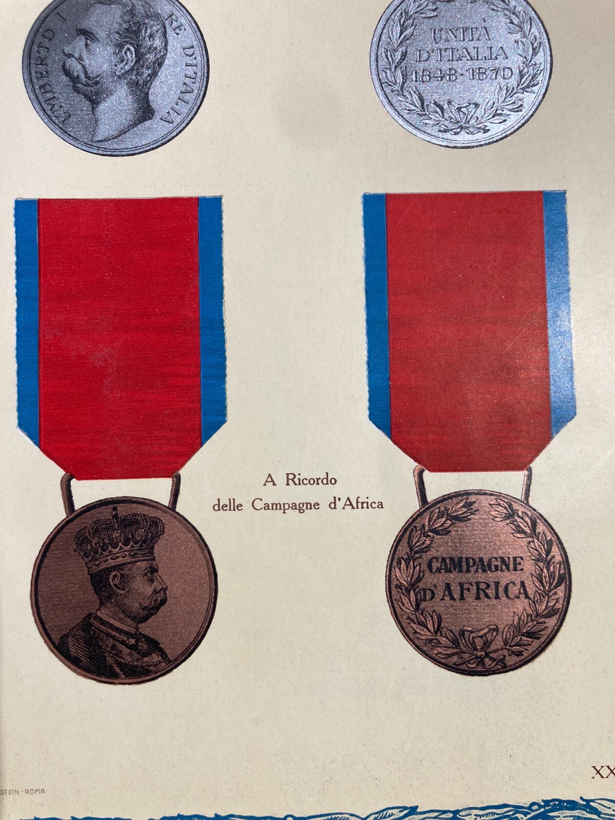 Araldica, Militaria E Medaglie Commemorative: Unità d'Italia E Campagne D'Africa