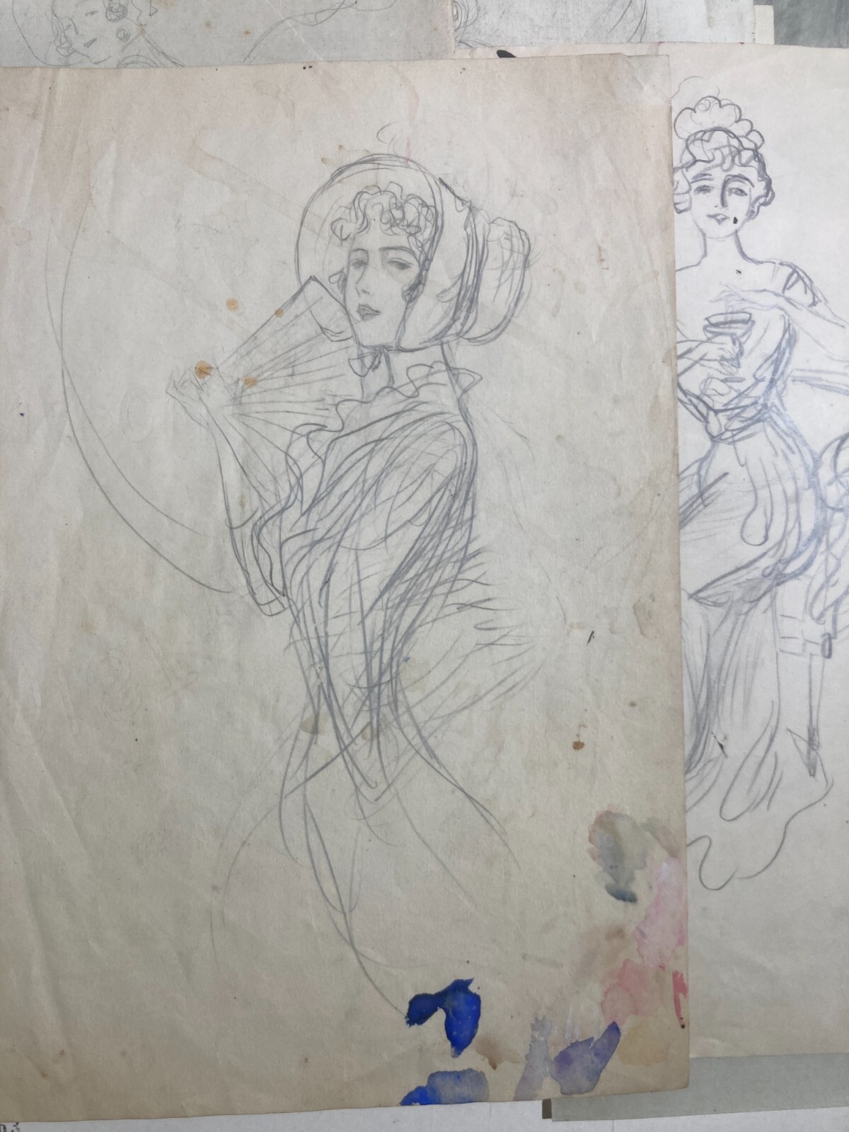 Rara Raccolta Di Schizzi E Disegni Di Donne, Napoli, Pietro Scoppetta (attr.)