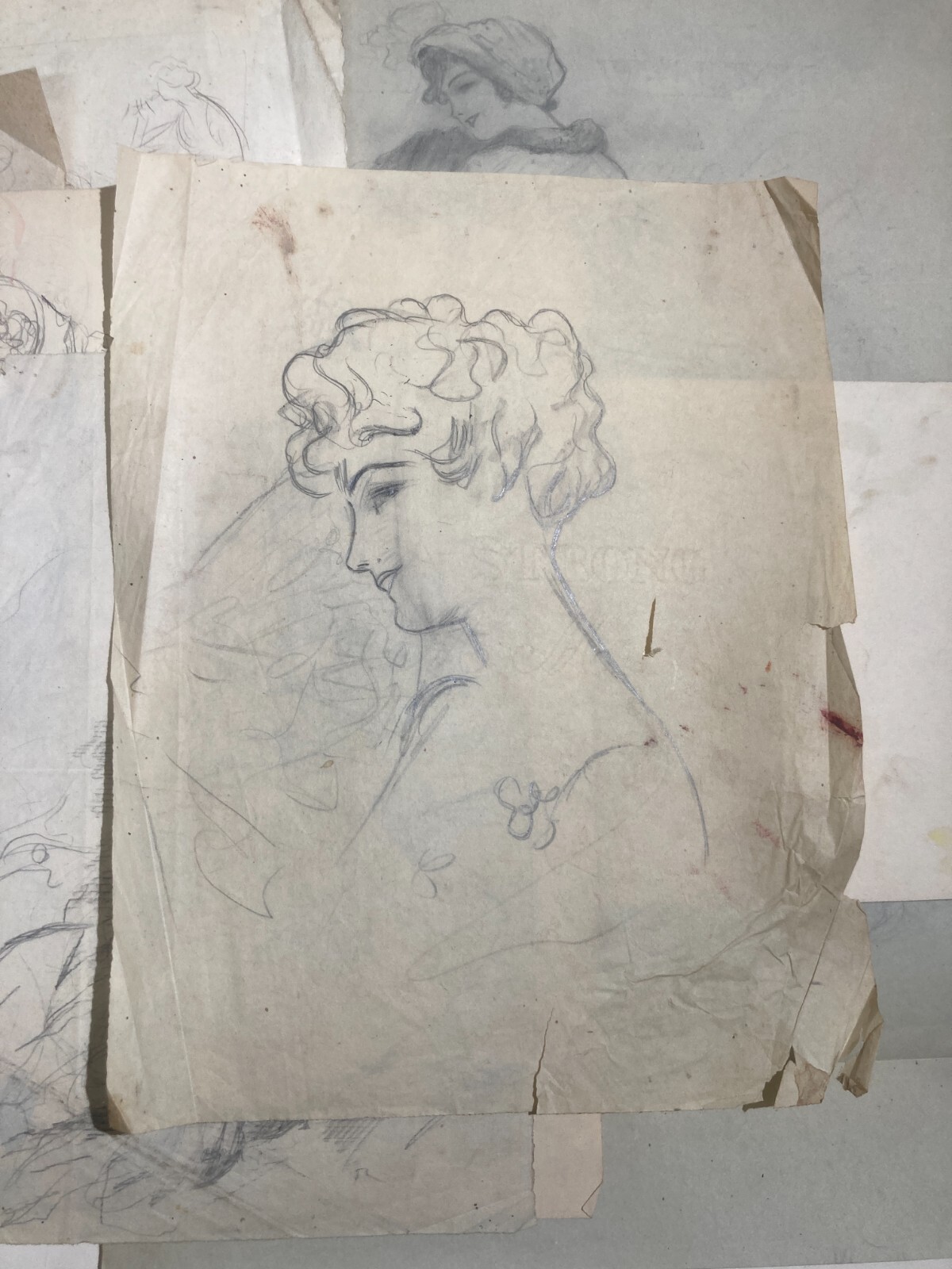 Rara Raccolta Di Schizzi E Disegni Di Donne, Napoli, Pietro Scoppetta (attr.)