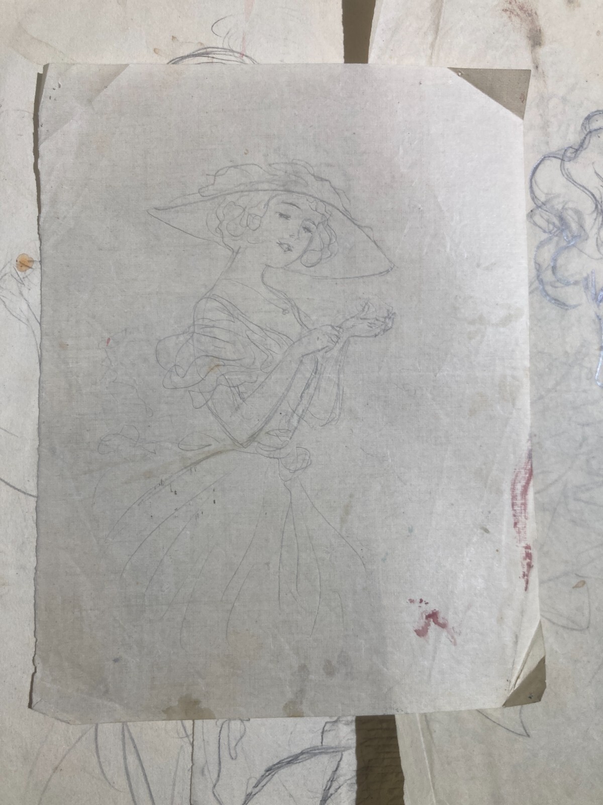 Rara Raccolta Di Schizzi E Disegni Di Donne, Napoli, Pietro Scoppetta (attr.)