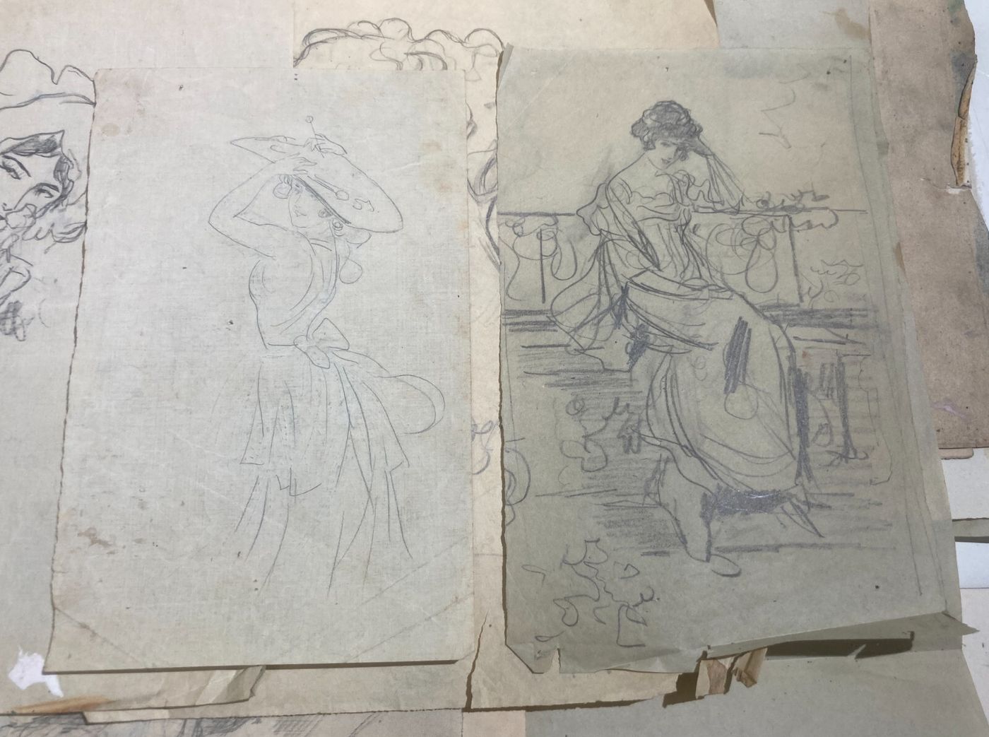 Rara Raccolta Di Schizzi E Disegni Di Donne, Napoli, Pietro Scoppetta (attr.)