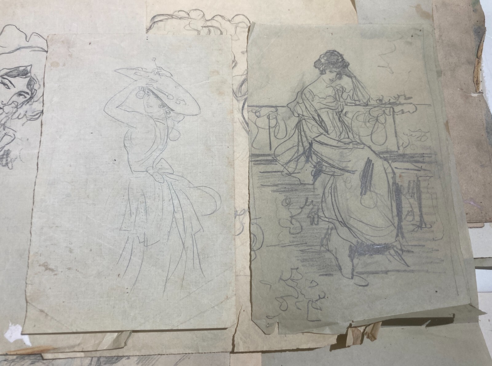 Rara Raccolta Di Schizzi E Disegni Di Donne, Napoli, Pietro Scoppetta (attr.)