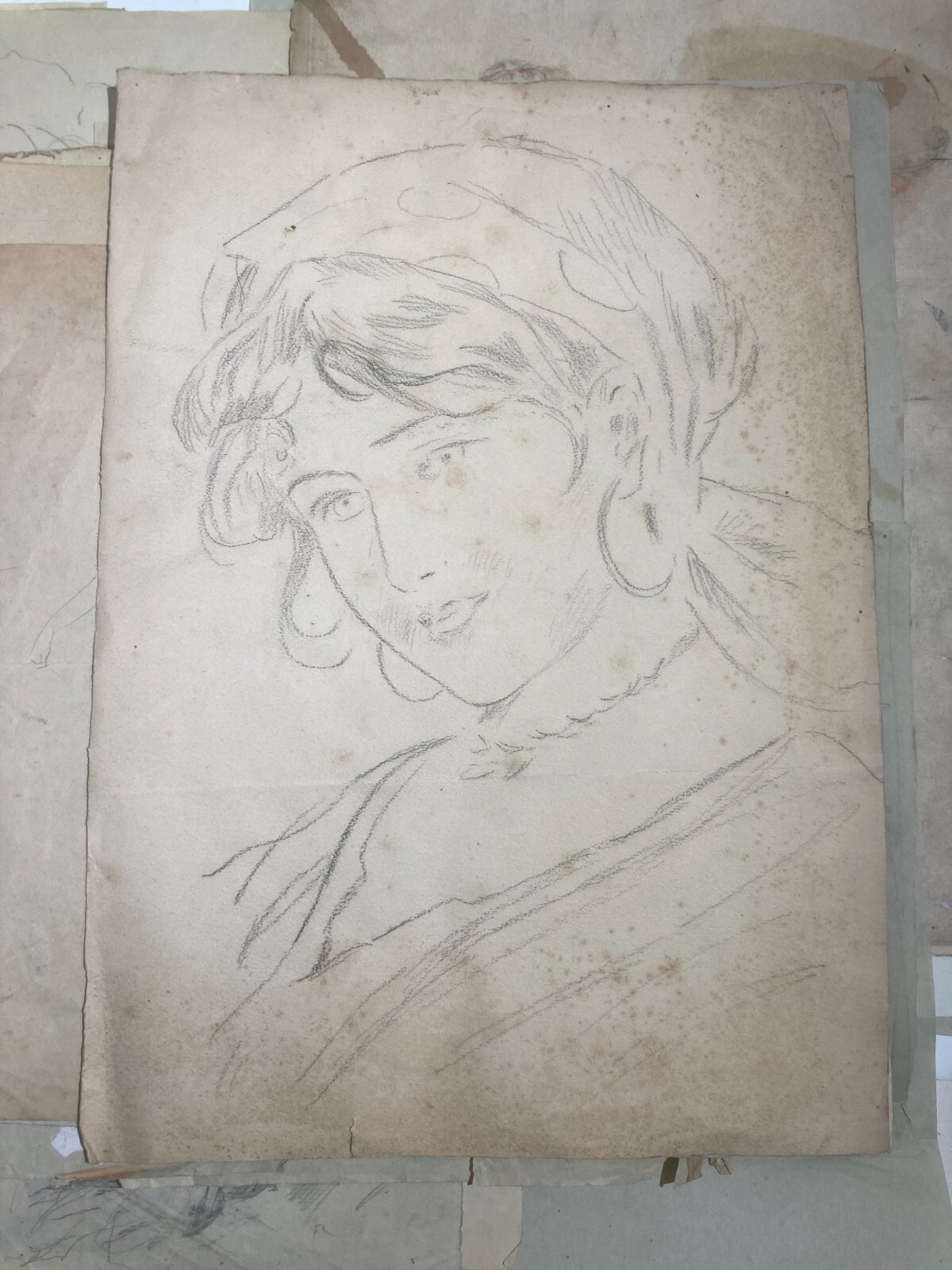 Rara Raccolta Di Schizzi E Disegni Di Donne, Napoli, Pietro Scoppetta (attr.)