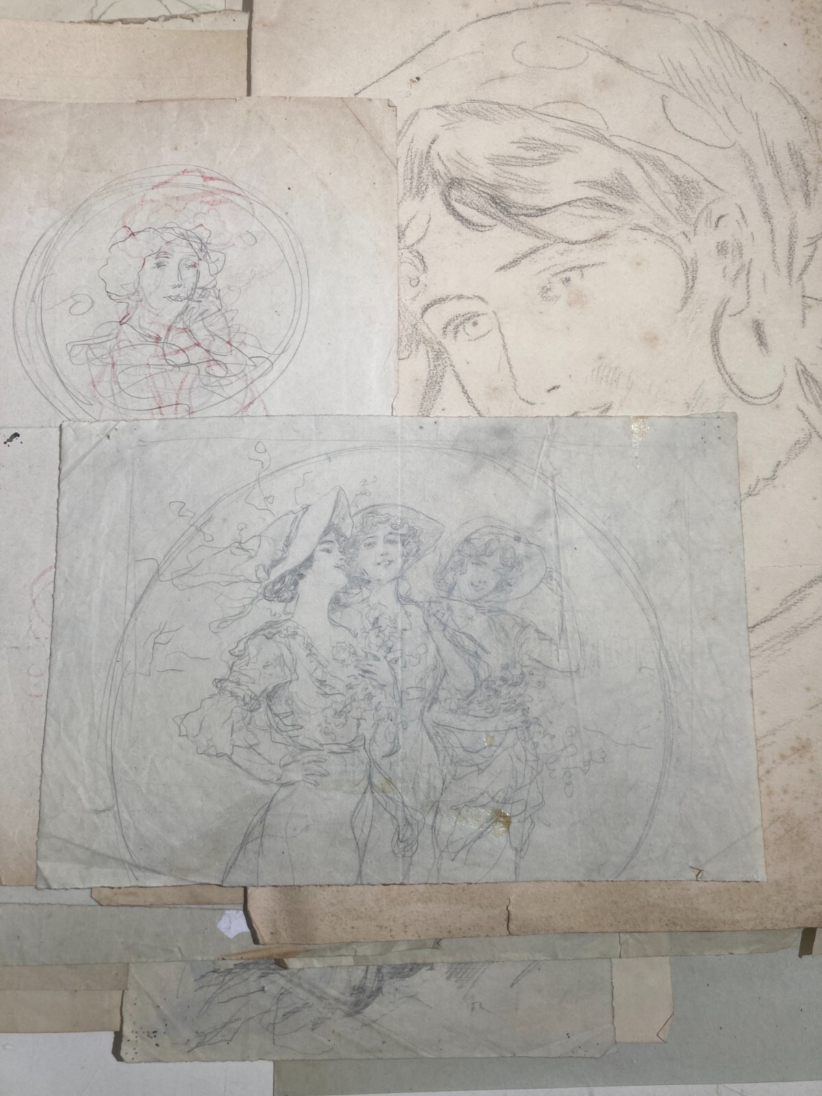 Rara Raccolta Di Schizzi E Disegni Di Donne, Napoli, Pietro Scoppetta (attr.)