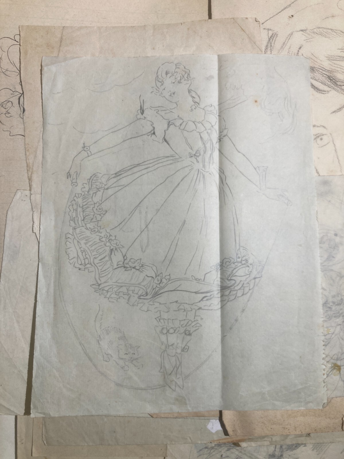 Rara Raccolta Di Schizzi E Disegni Di Donne, Napoli, Pietro Scoppetta (attr.)