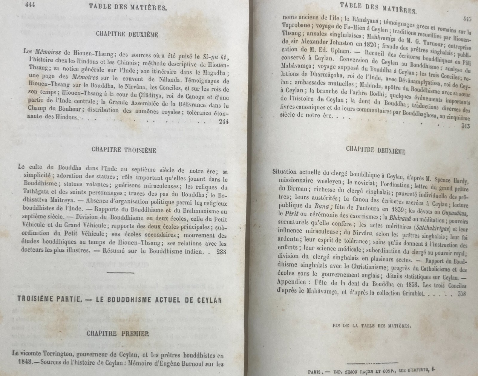 Religioni Orientali: Buddismo, Budda. Antica Edizione Francese, 1866
