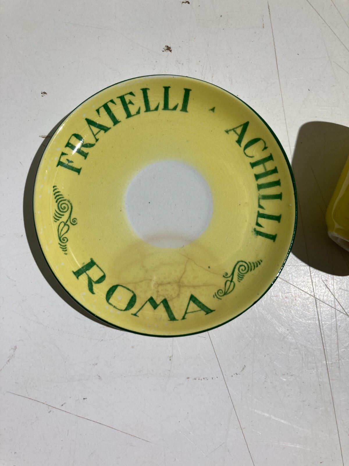 Roma   Antica Ceramica Pubblicitaria   Fratelli Achilli   Tazzina Con Piattino