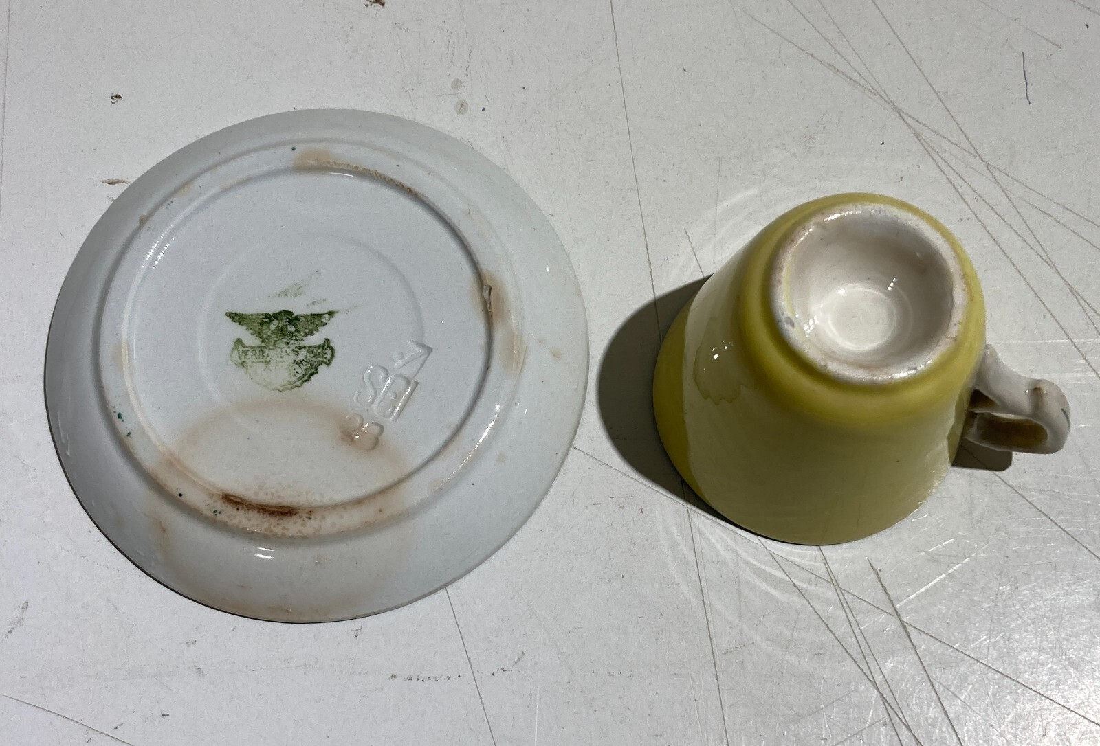 Roma   Antica Ceramica Pubblicitaria   Fratelli Achilli   Tazzina Con Piattino