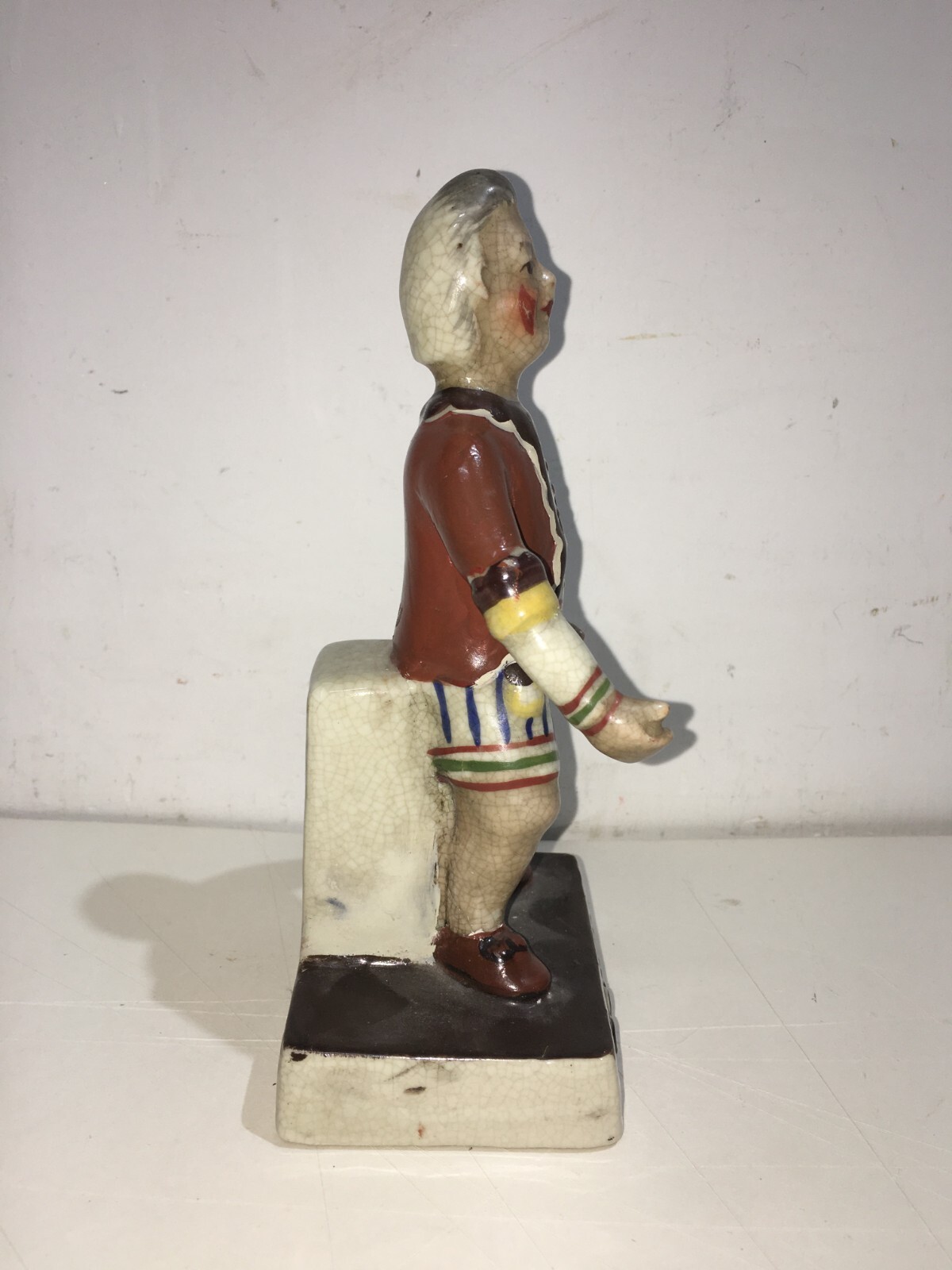 Statuetta In Ceramica Raffigurante Il Clown Giuseppe Grimaldi