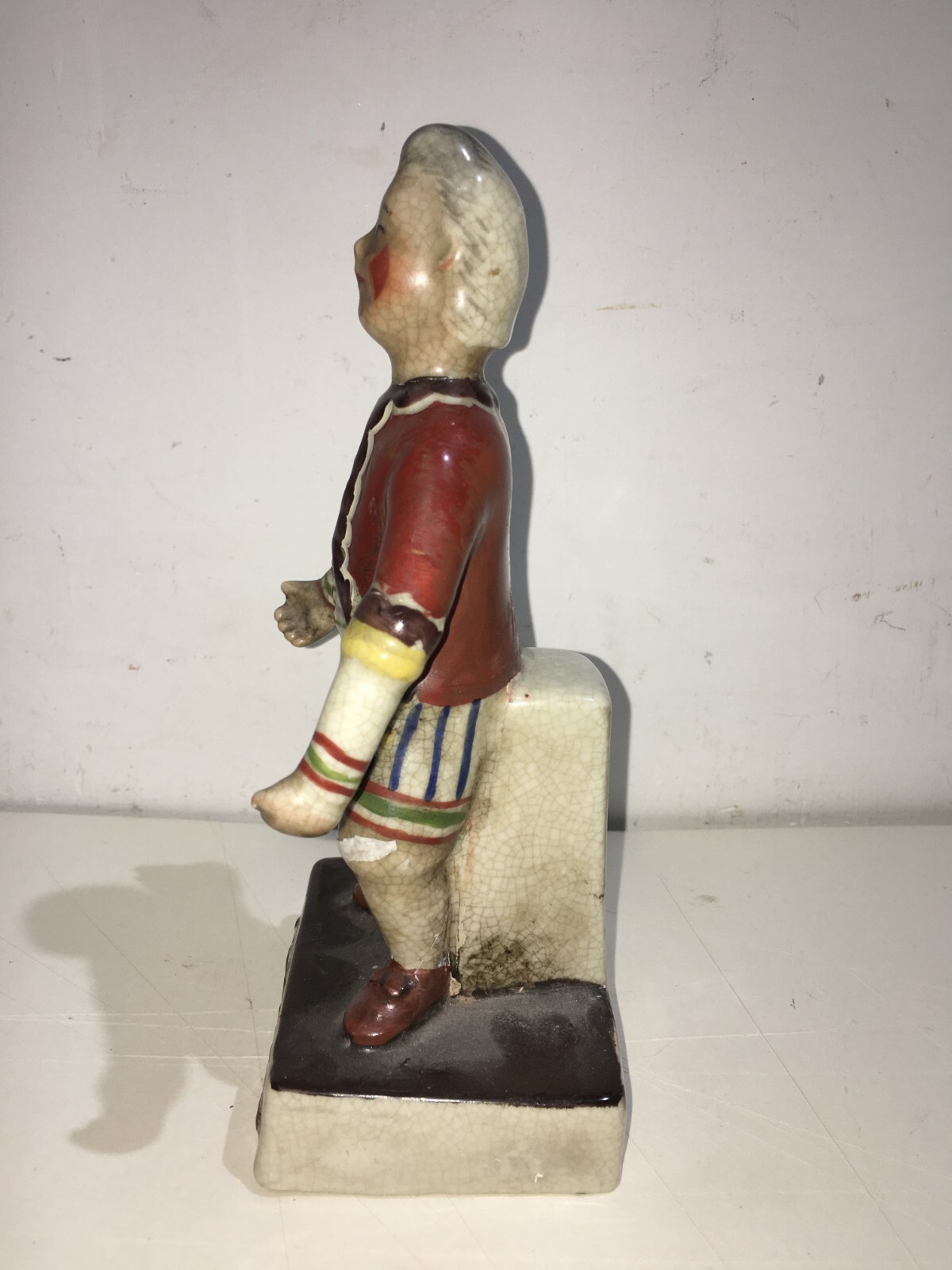 Statuetta In Ceramica Raffigurante Il Clown Giuseppe Grimaldi