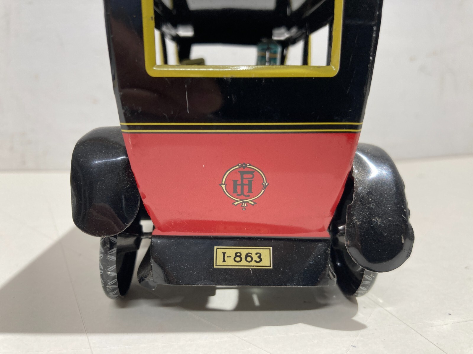 Automobilina Taxi Giocattolo In Latta Con Autista