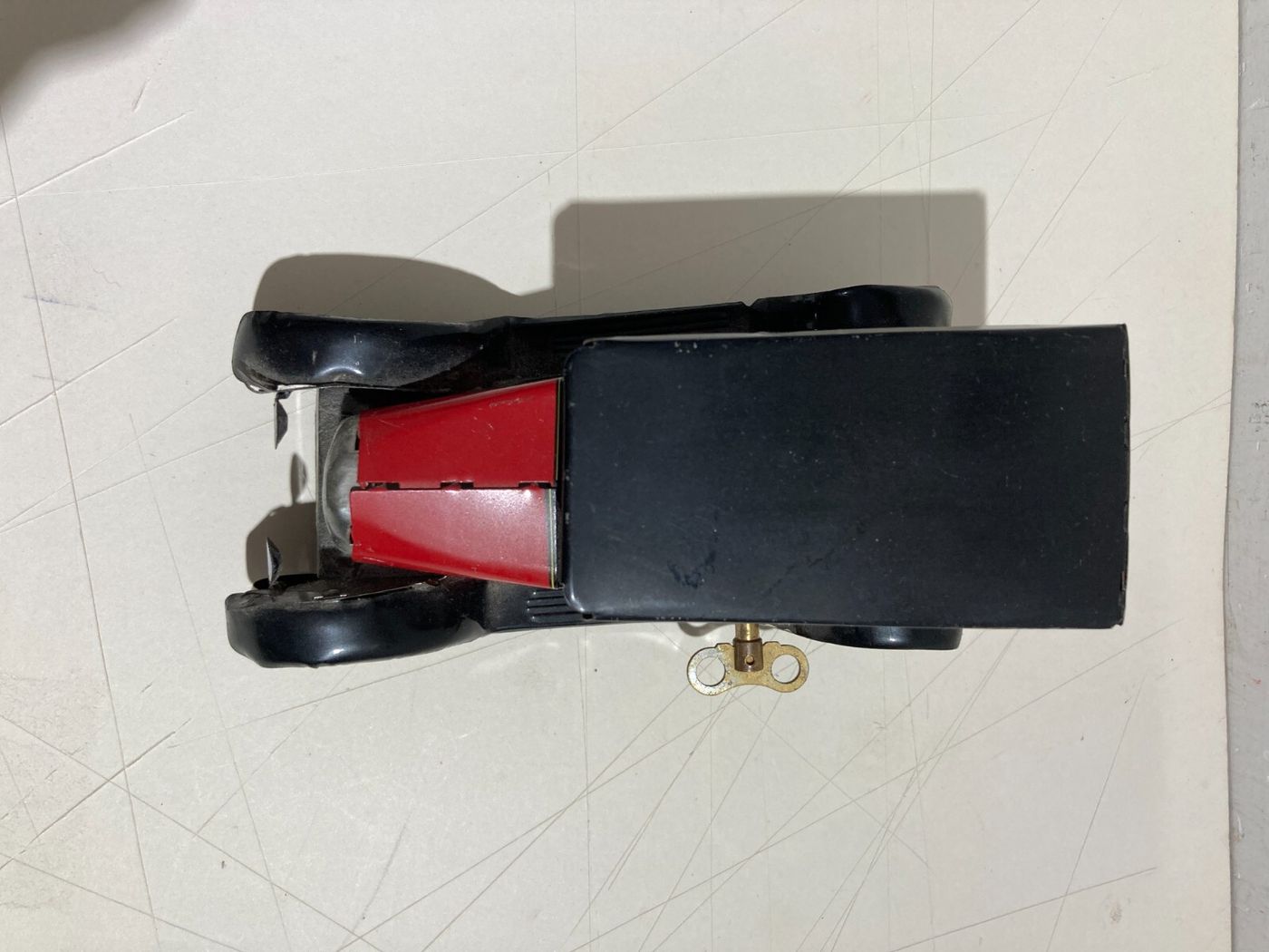 Automobilina Taxi Giocattolo In Latta Con Autista