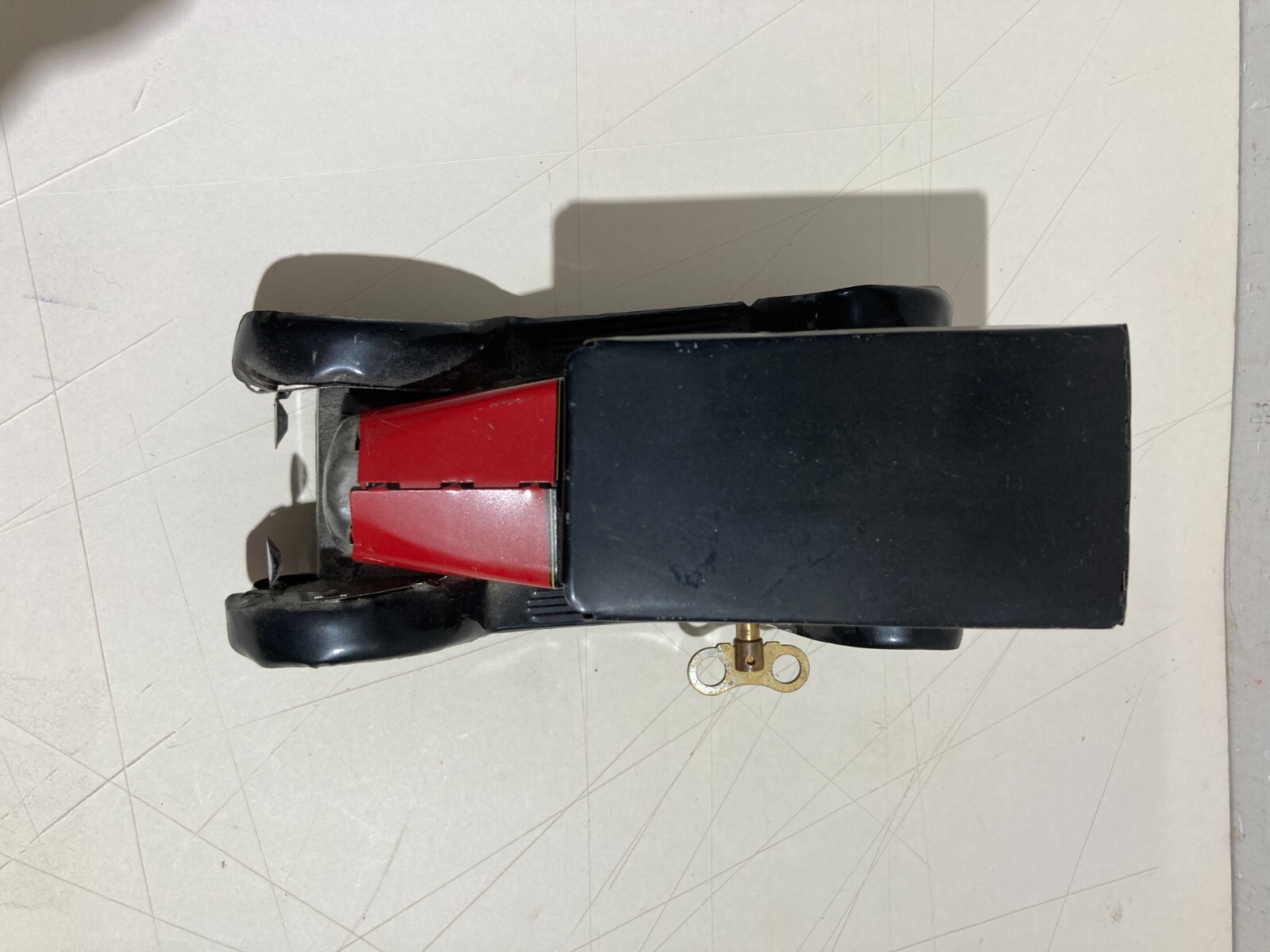 Automobilina Taxi Giocattolo In Latta Con Autista