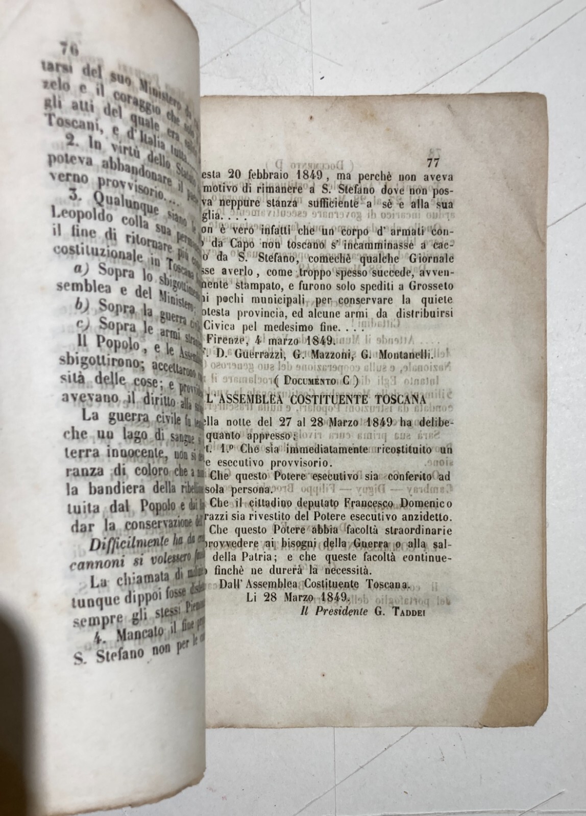 Risorgimento: Toscana, Livorno 1849. Diario Di Un Testimone Oculare