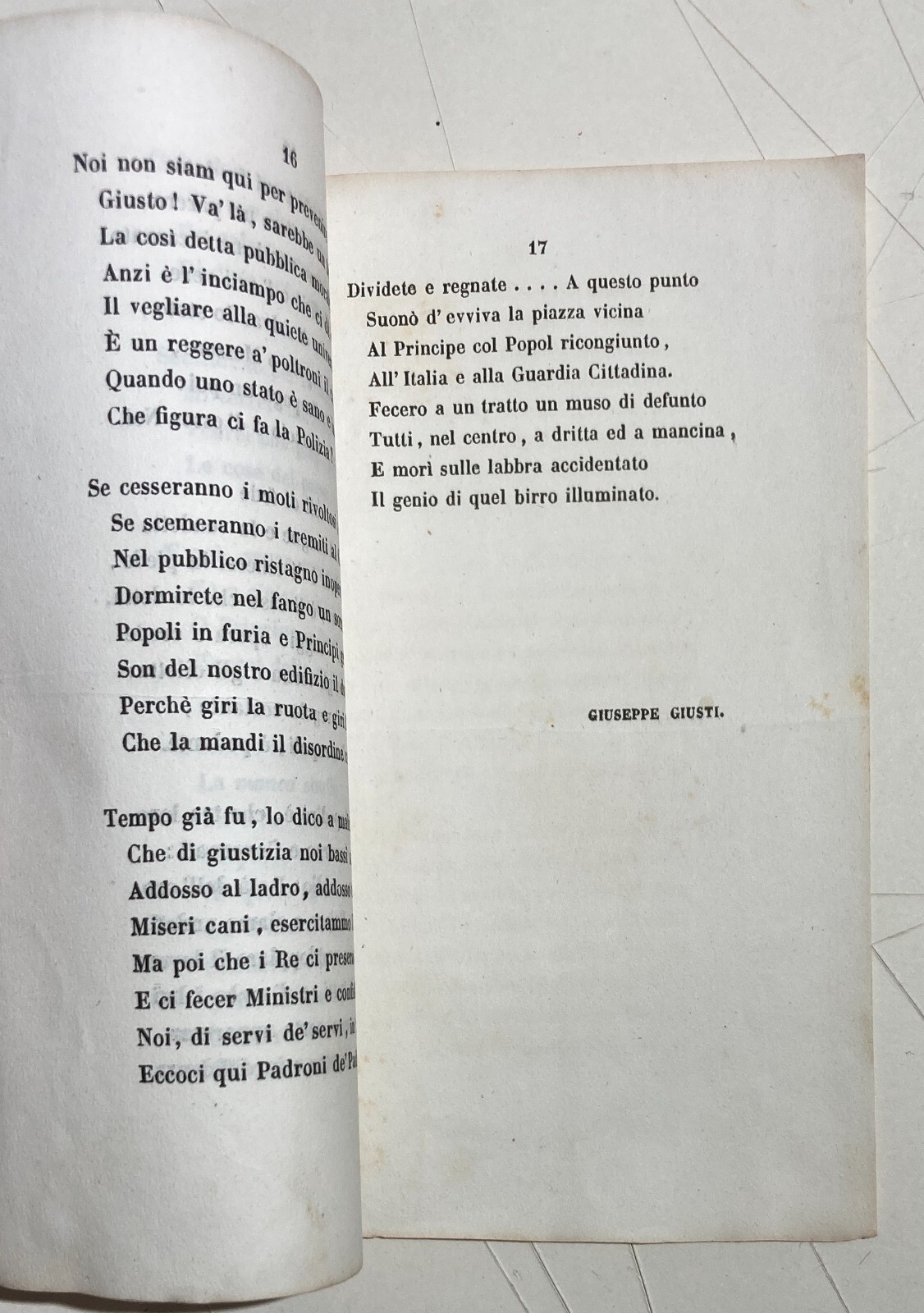 Giuseppe Giusti, Il Congresso De' Birri: Ditirambo. 1847