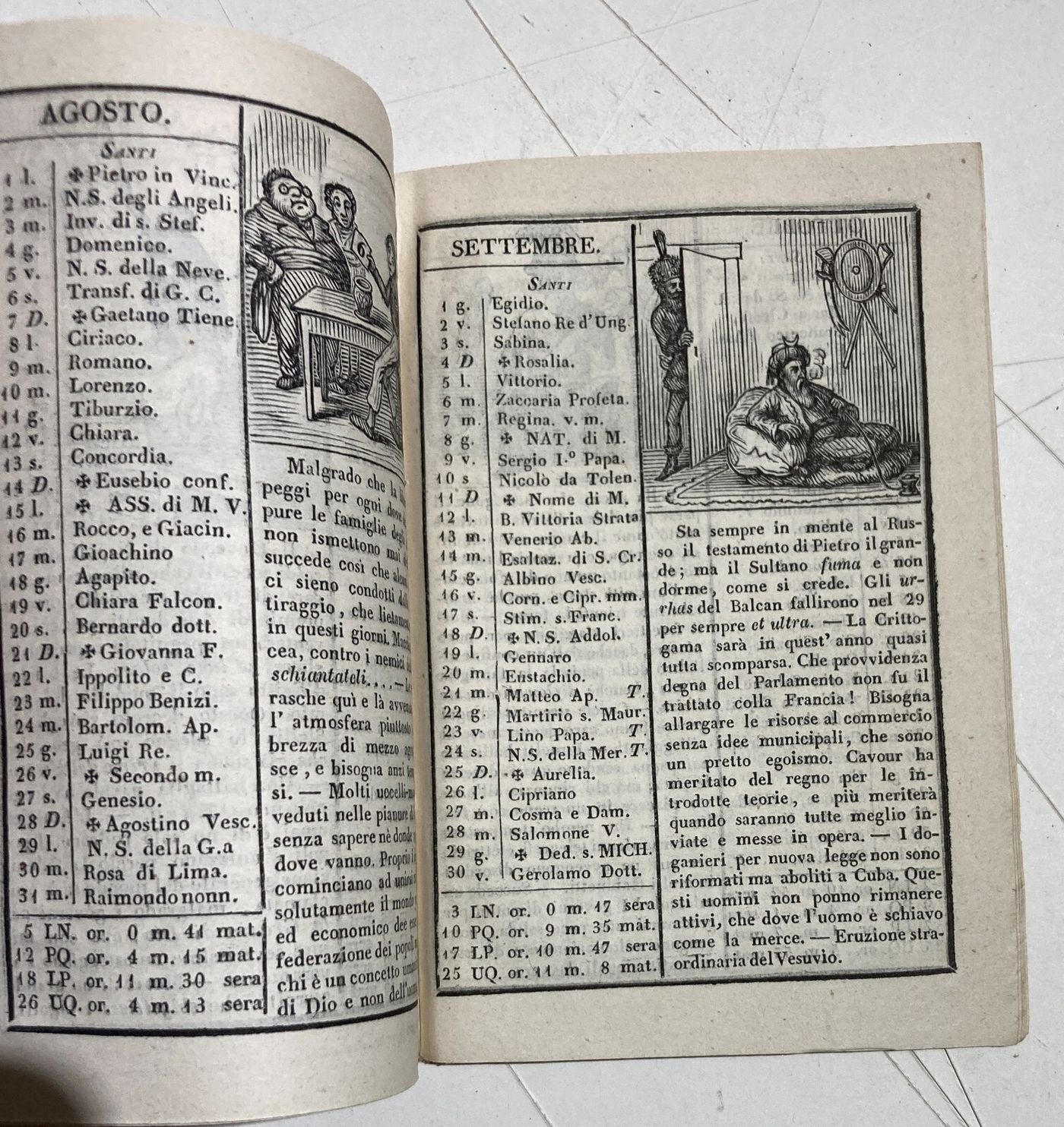 Umorismo, Satira, Politica, Risorgimento: Antico Almanacco Di Sanremo, Liguria, 1853