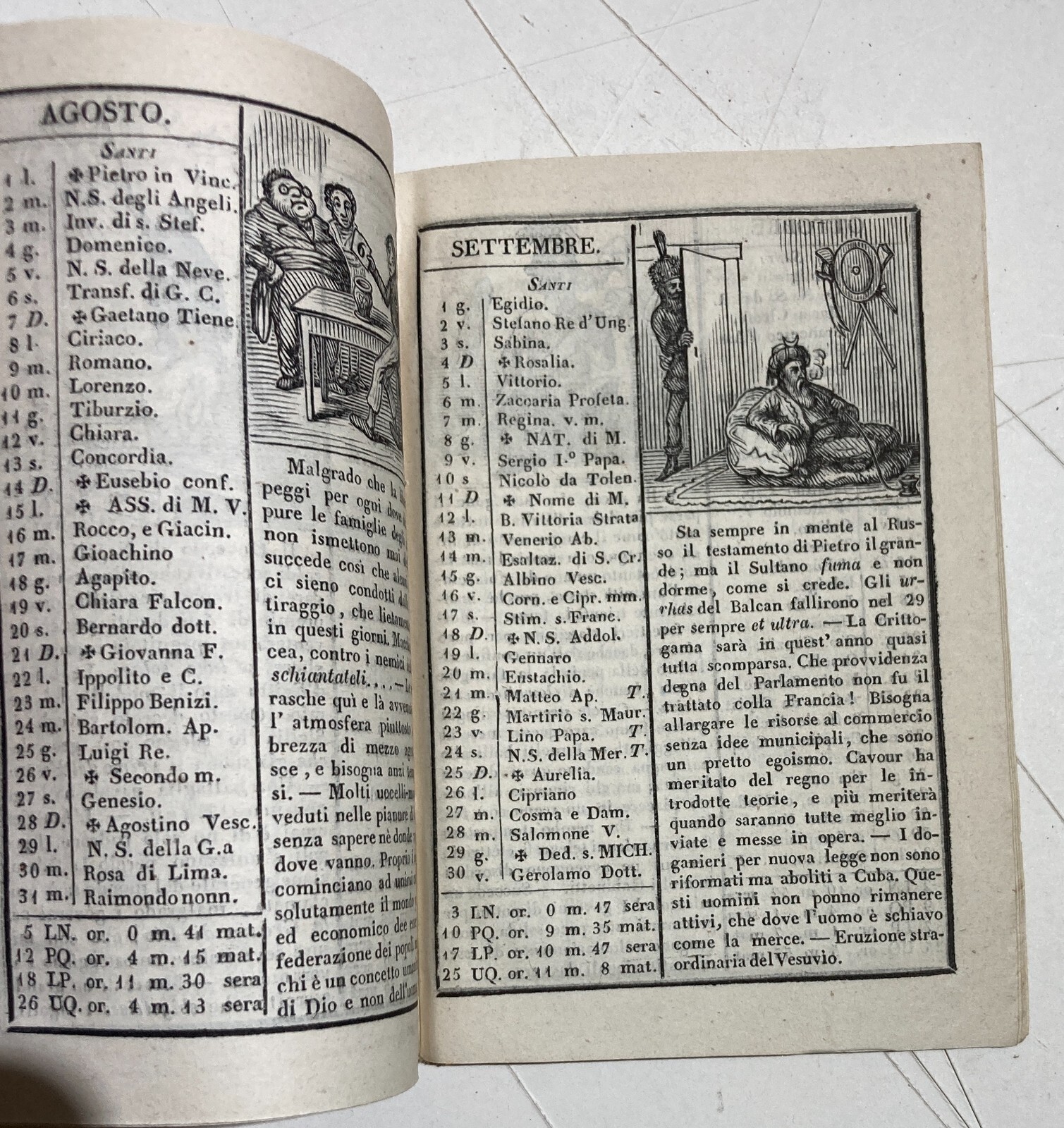 Umorismo, Satira, Politica, Risorgimento: Antico Almanacco Di Sanremo, Liguria, 1853