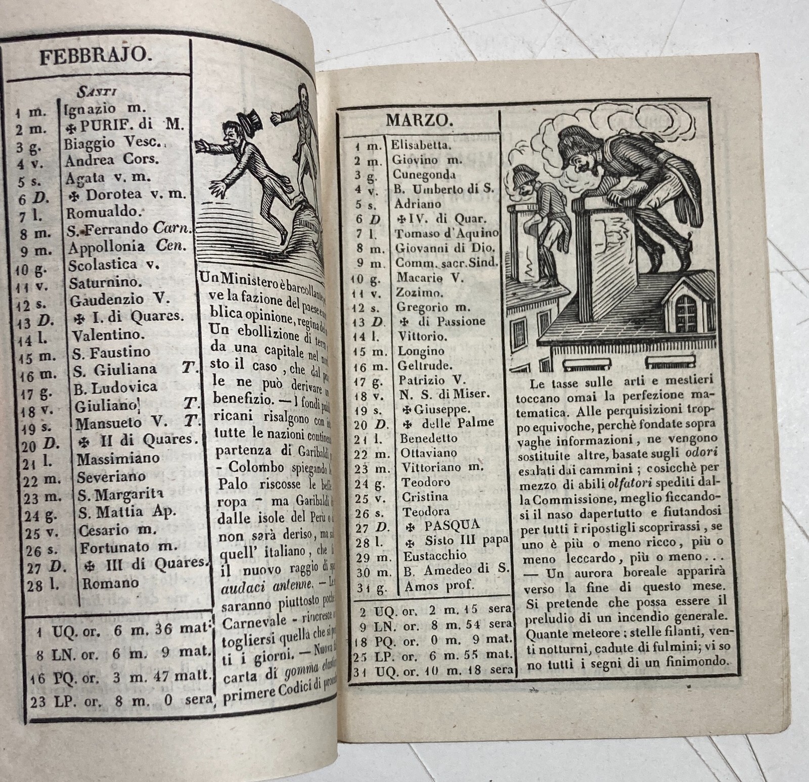 Umorismo, Satira, Politica, Risorgimento: Antico Almanacco Di Sanremo, Liguria, 1853